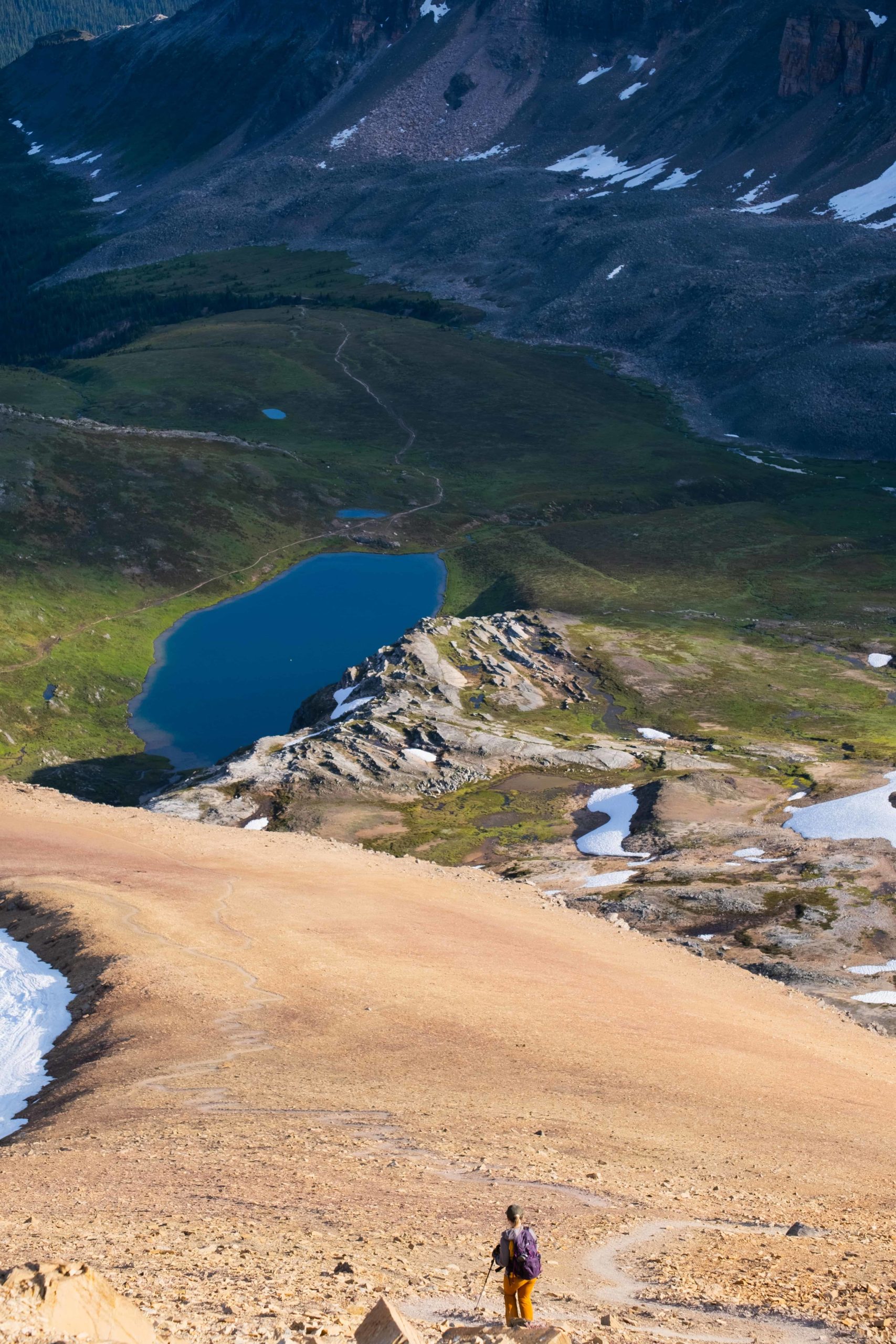 Looking down on Helen Lake