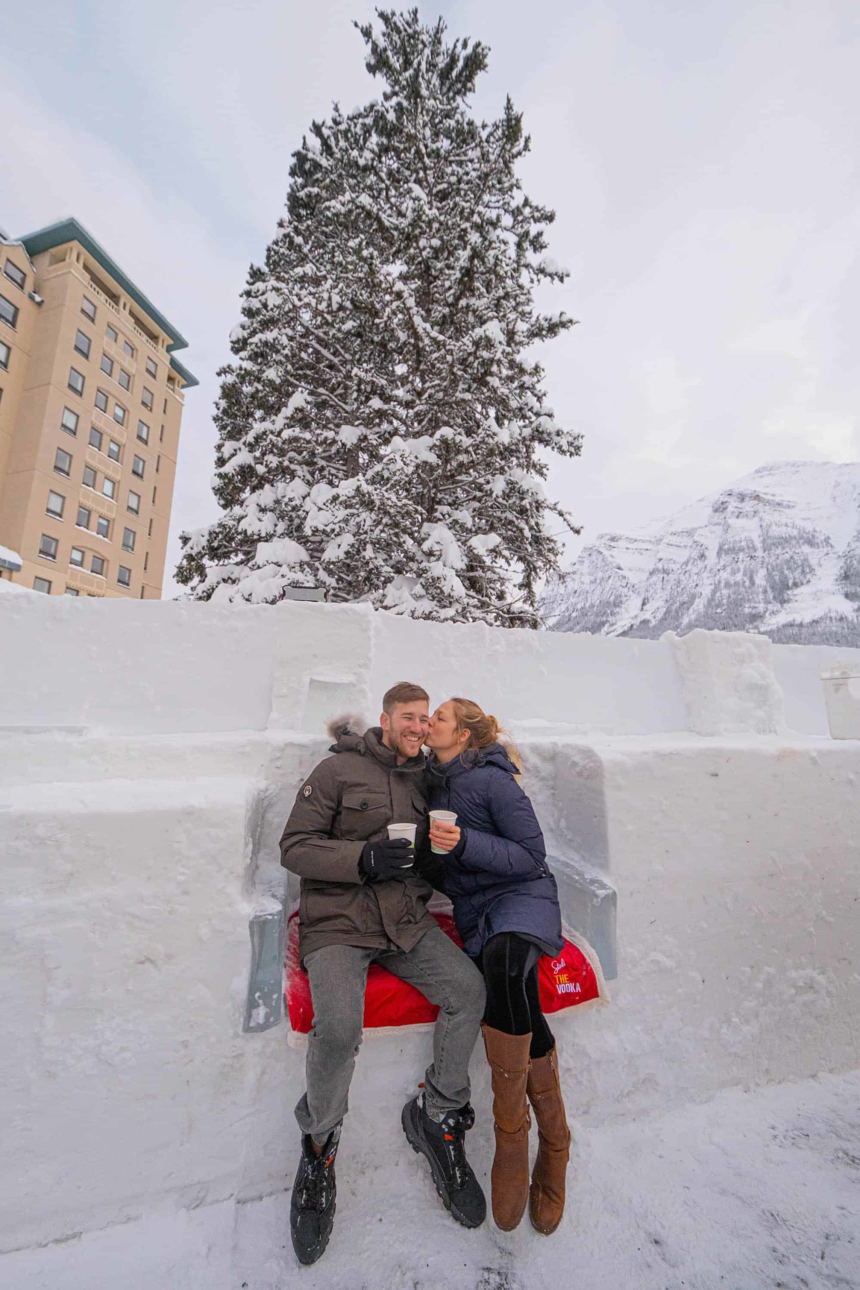 ice bar at lake louise