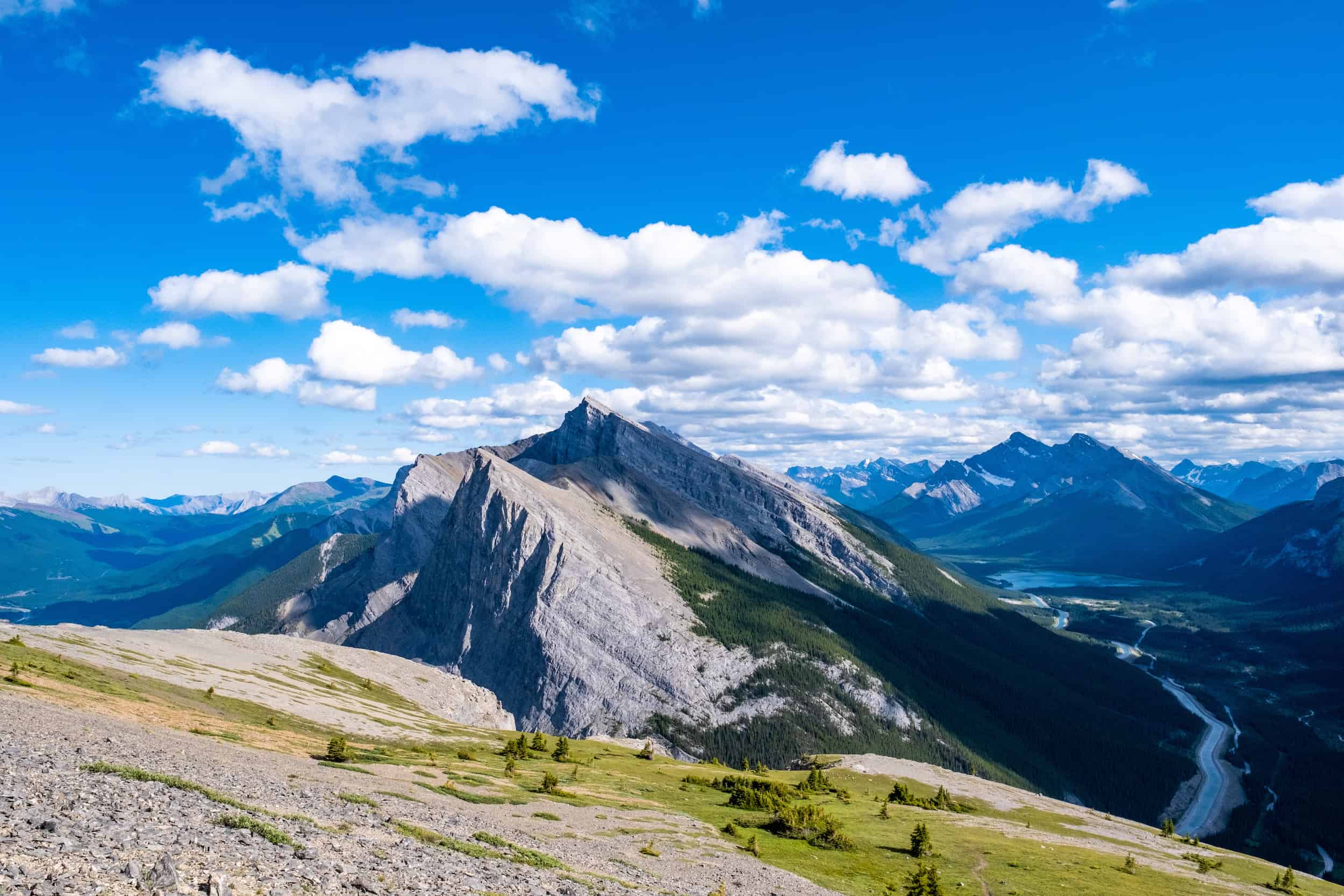 Banff Vs Canmore East End of Rundle Spray Valley