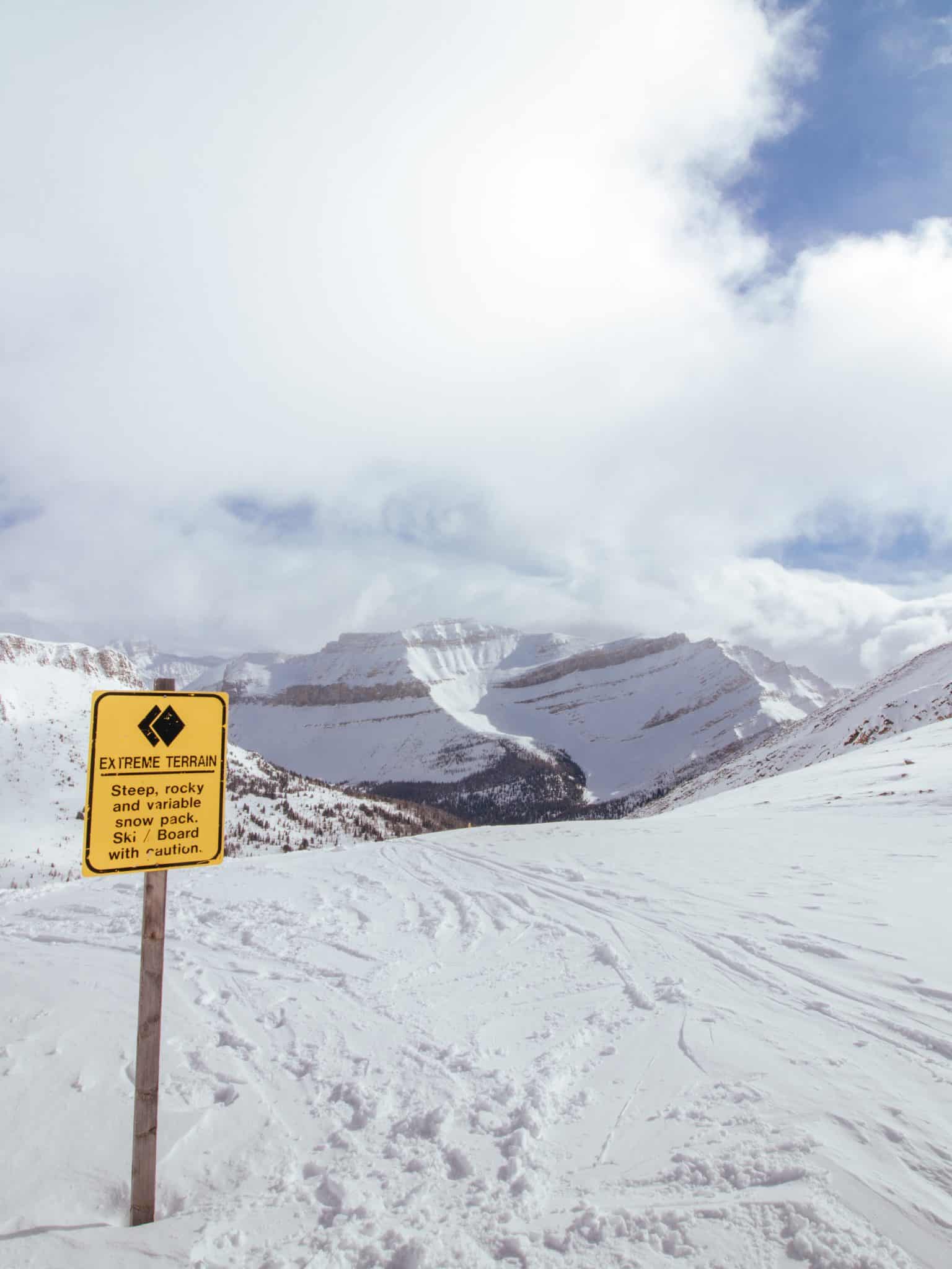 The Backside Sign At Lake Louise