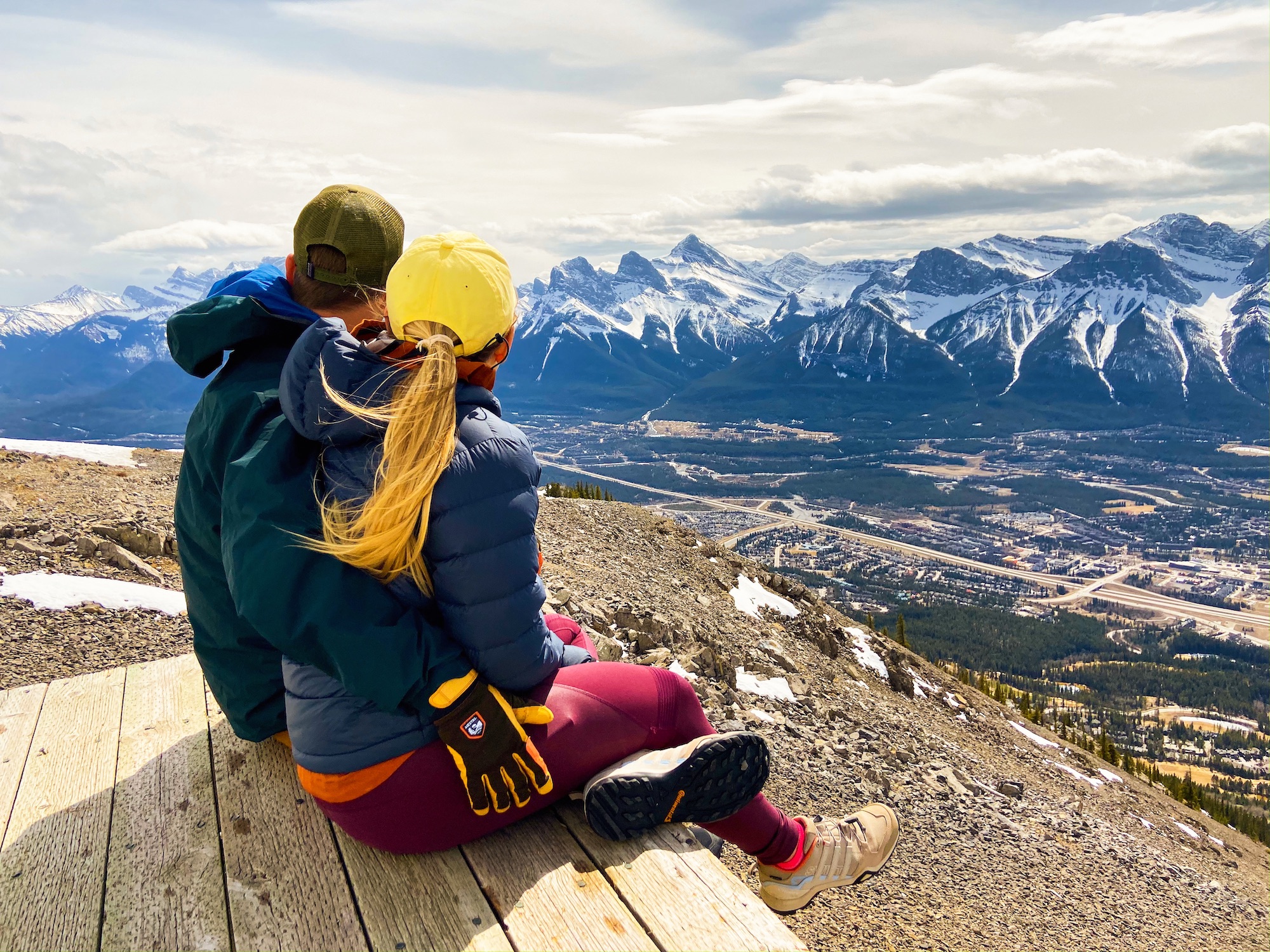 Cameron And Natasha At The Lady Mac Teahouse Look Over Canmore