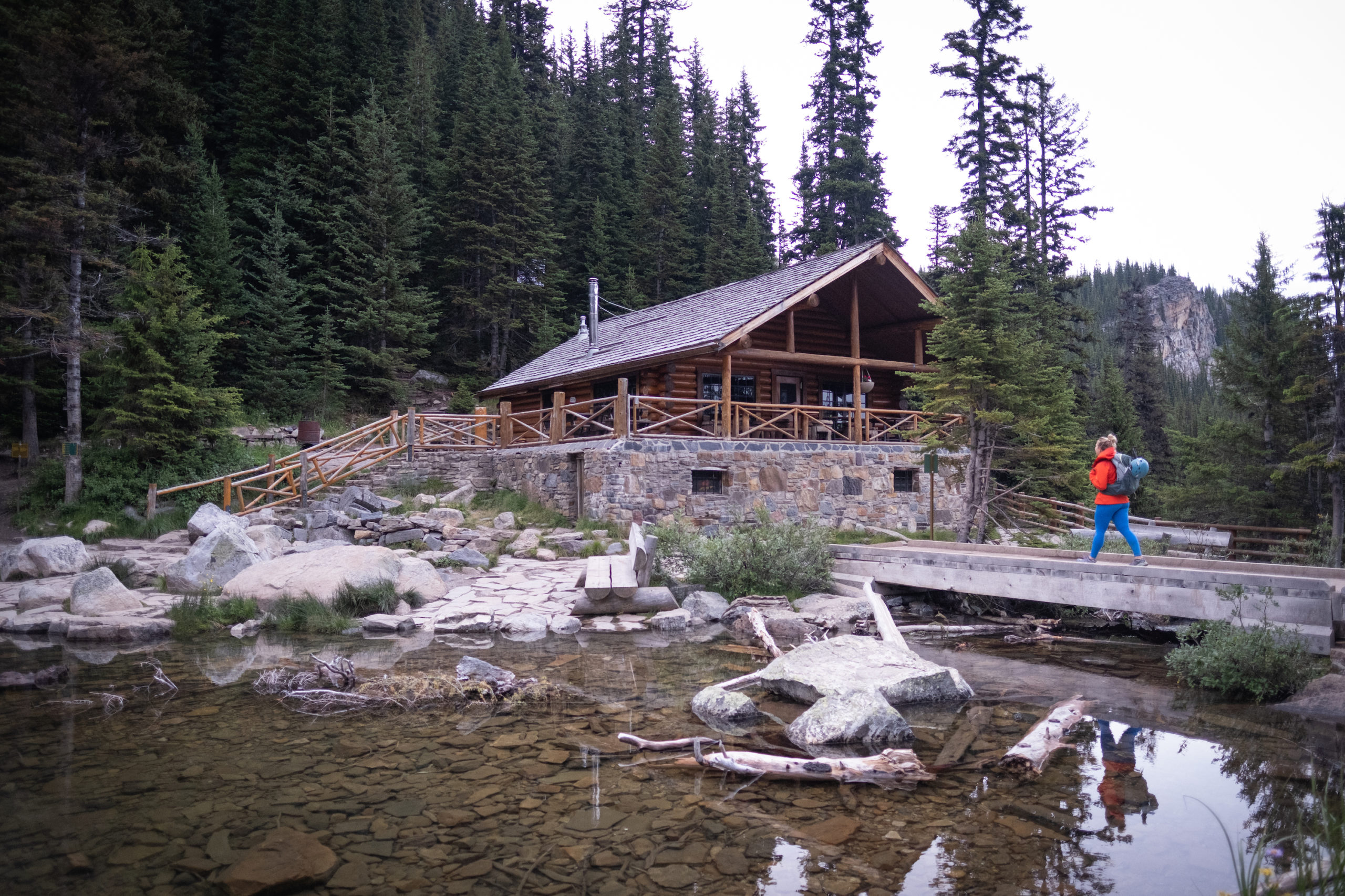 The Lake Agnes Teahouse around 9pm