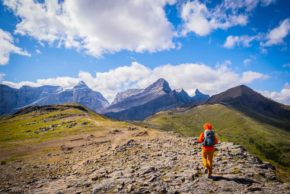 hiking in Banff