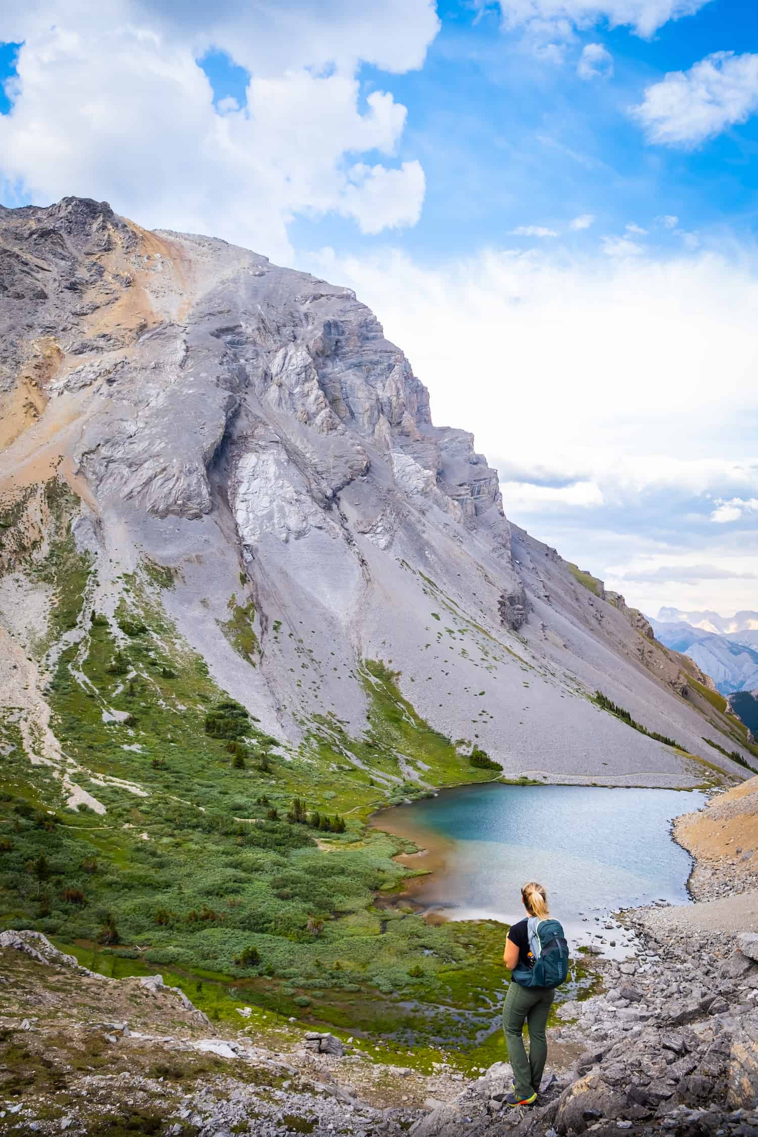 Natasha At Harvey Pass On The Way To 