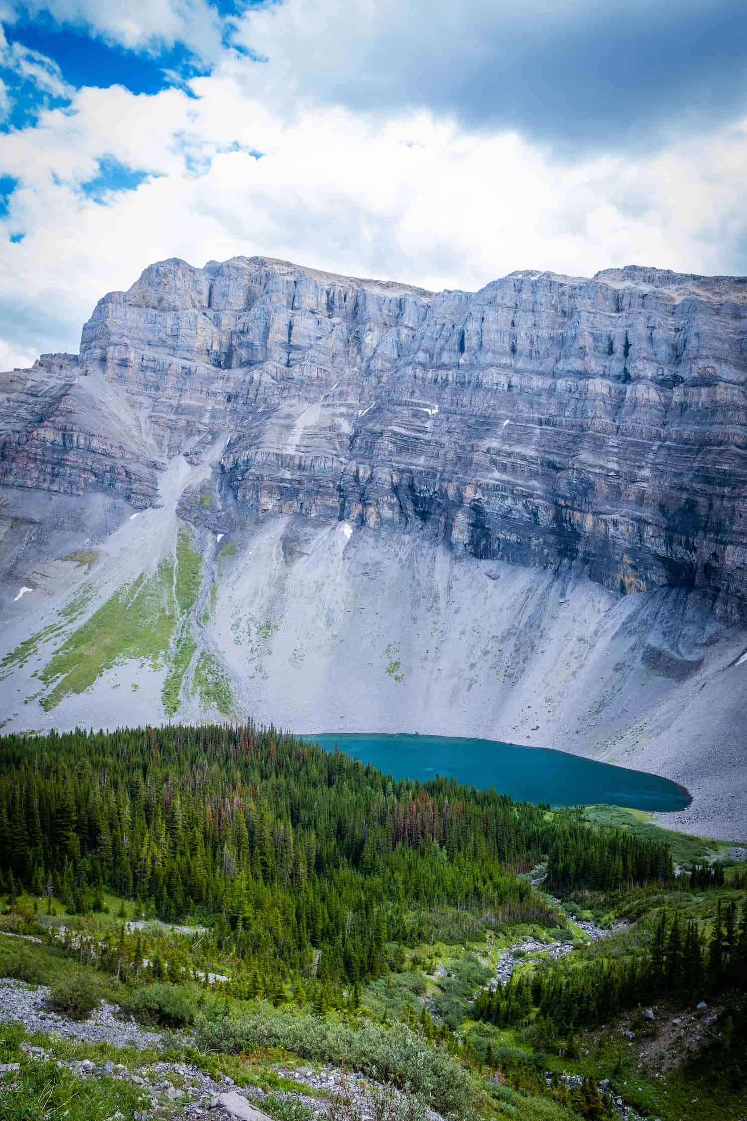 Bourgeau Lake Under Mount Bourgeau