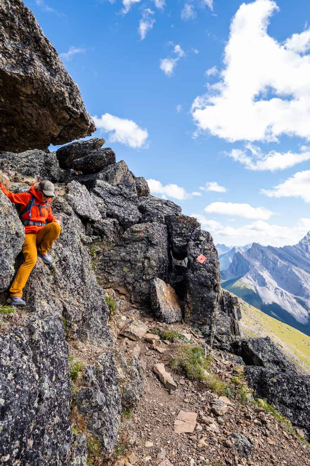 scrambling on the mount allan hike