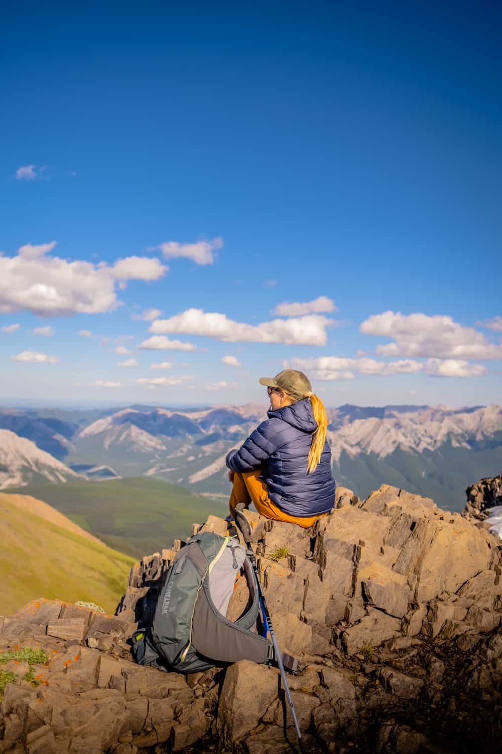 On the summit of the Mount Allan Hike