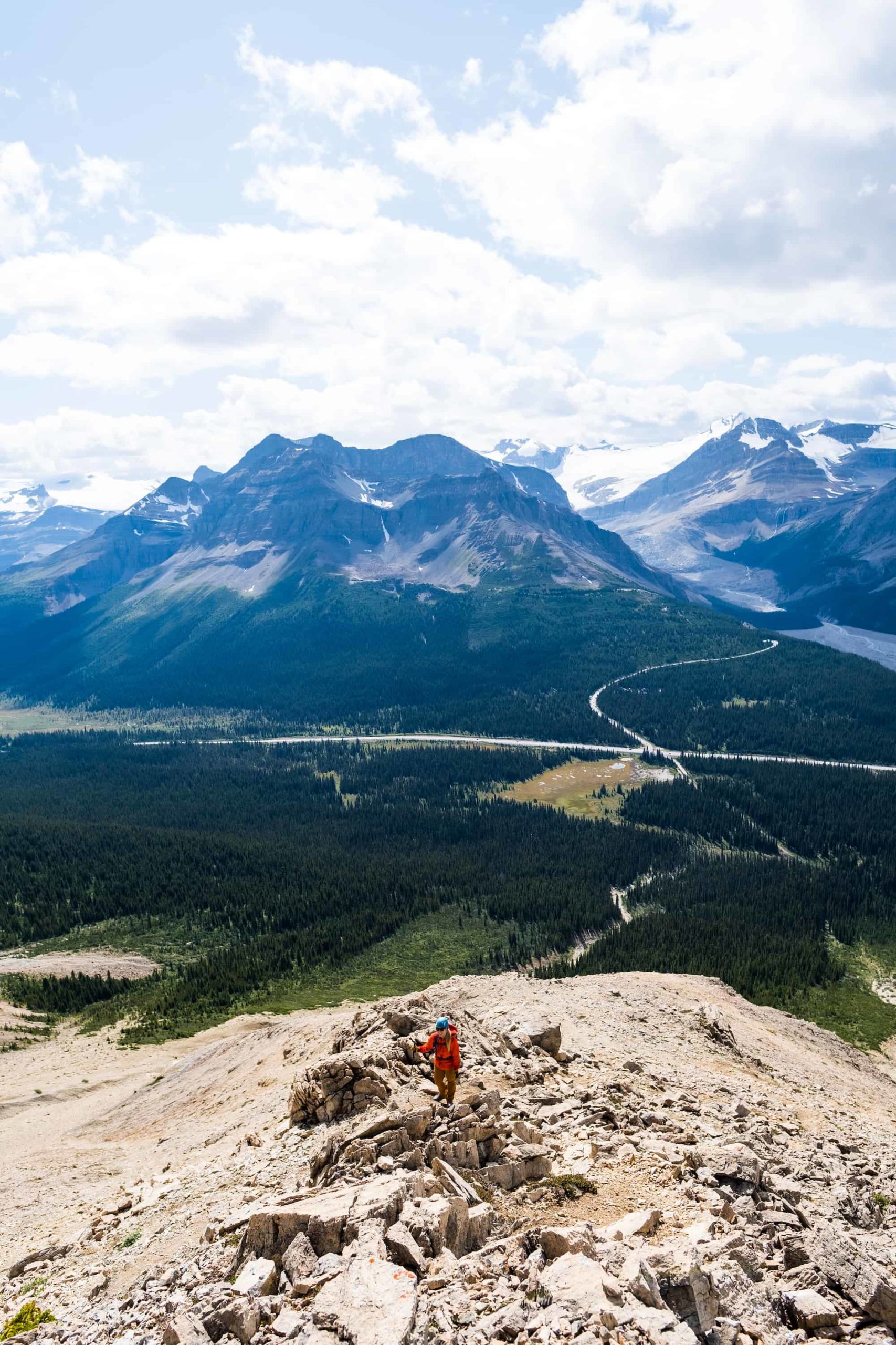 Following the cairns on observation peak