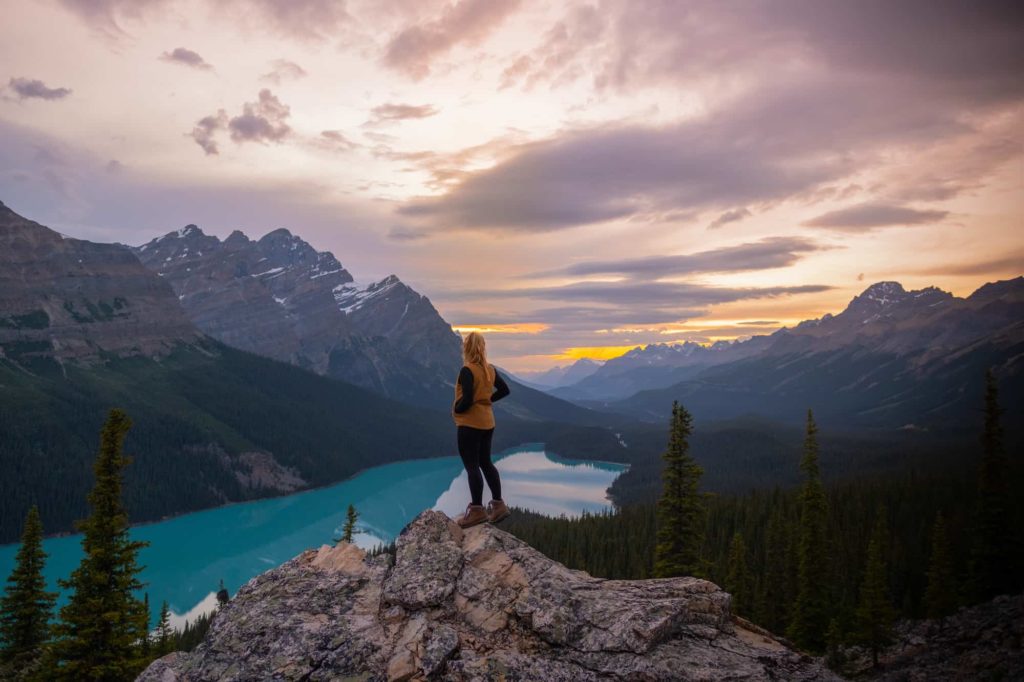 Peyto-Lake-Viewpoint-Sunset