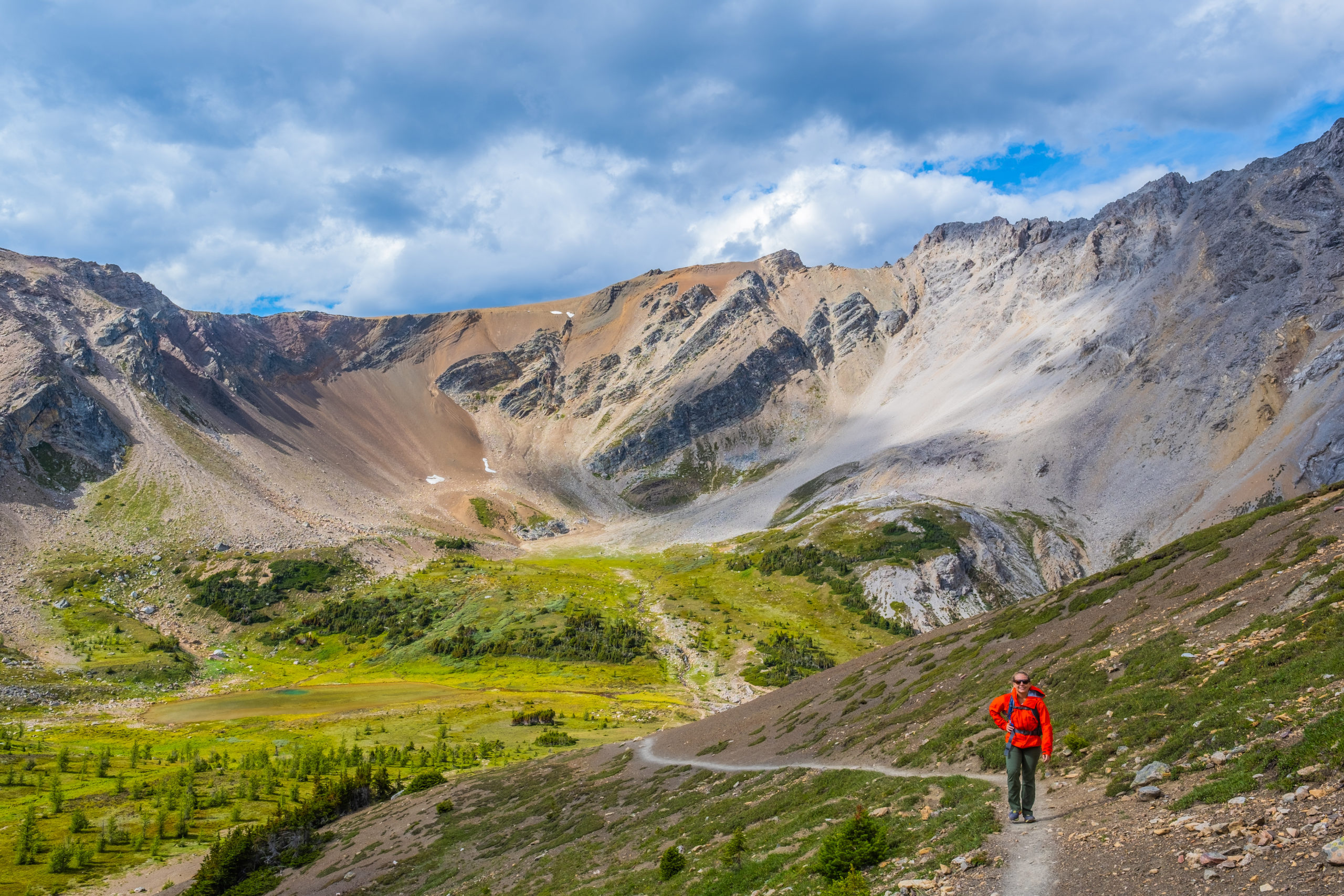 Natasha Climbs Up Harvey Pass