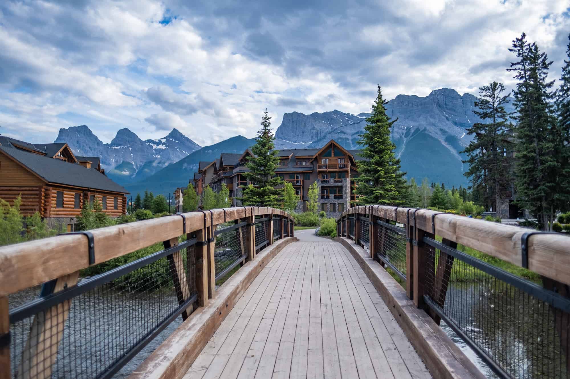 Canmore Spring Creek Bridge Banff vs Canmore