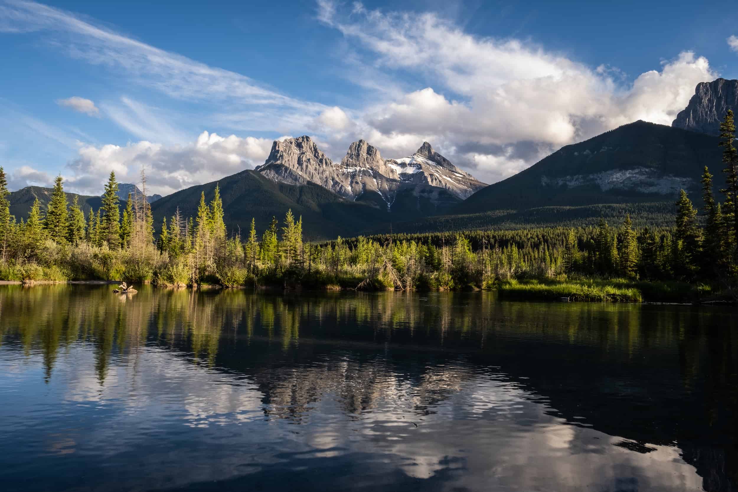 Canmore vs Banff Three Sisters Featured Image