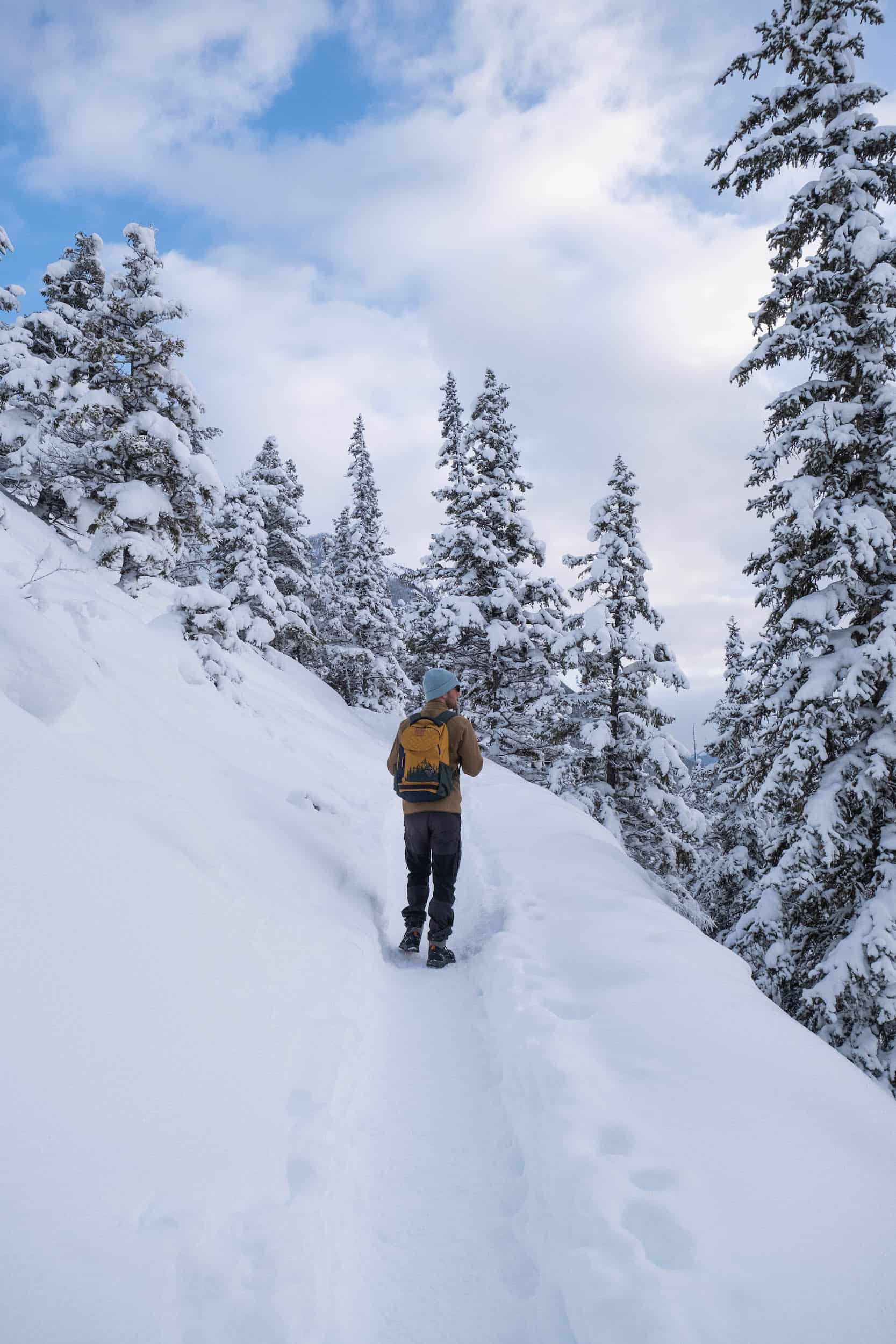 easy ski tours kananaskis