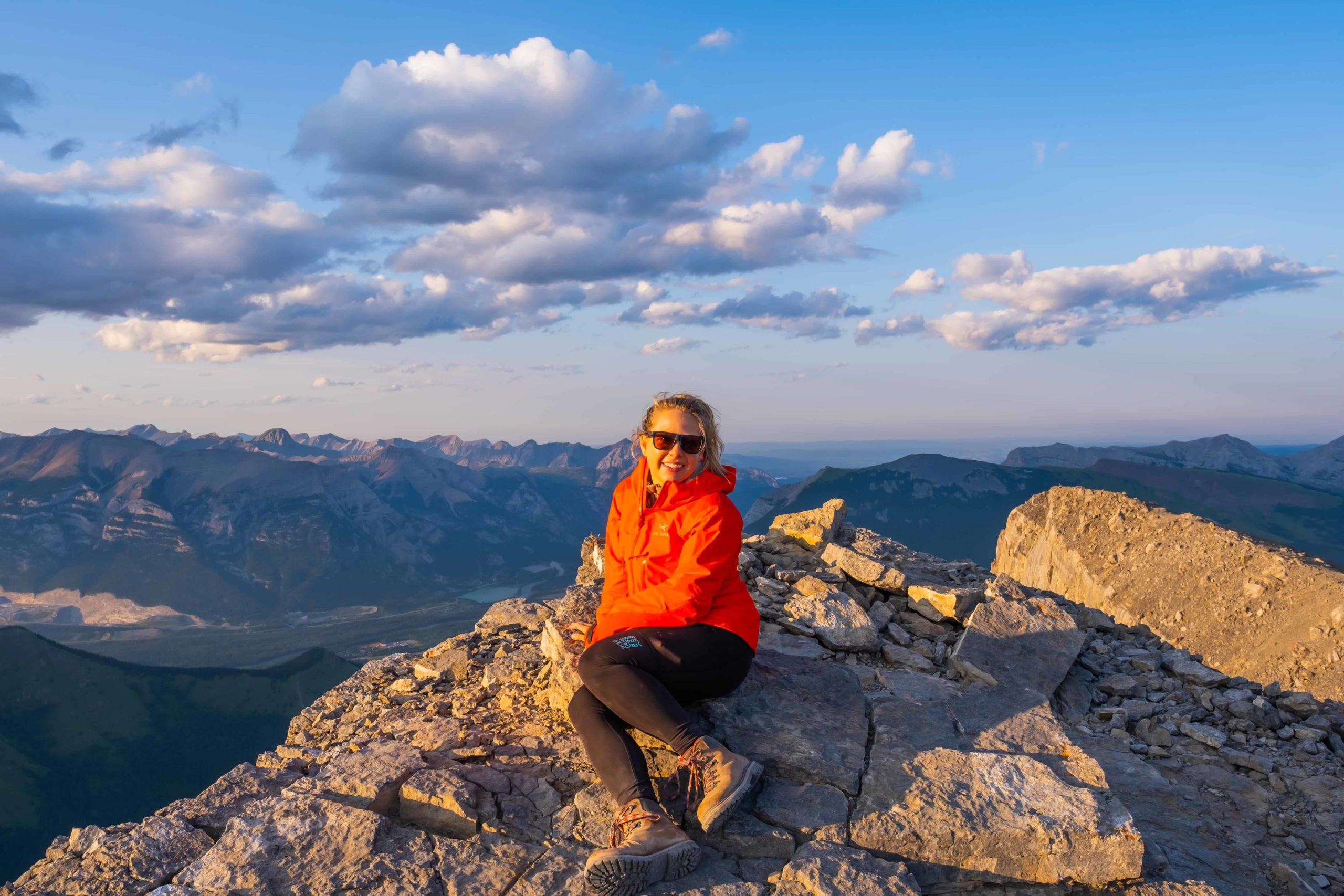 Natasha Sits On The Summit Of Windtower