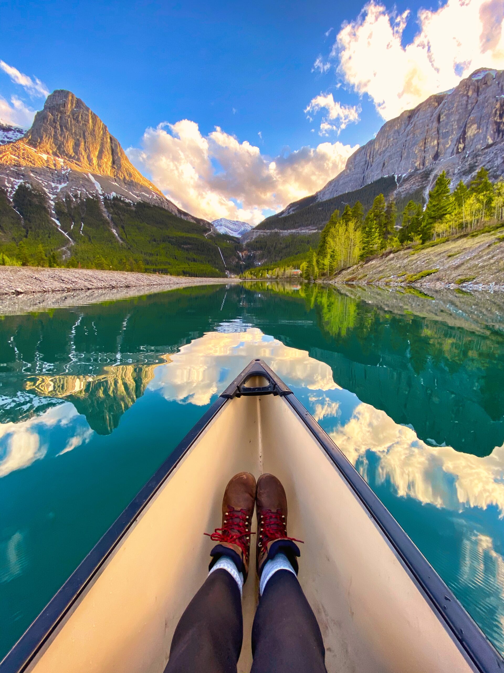 canoeing on the rundle forebay reservior