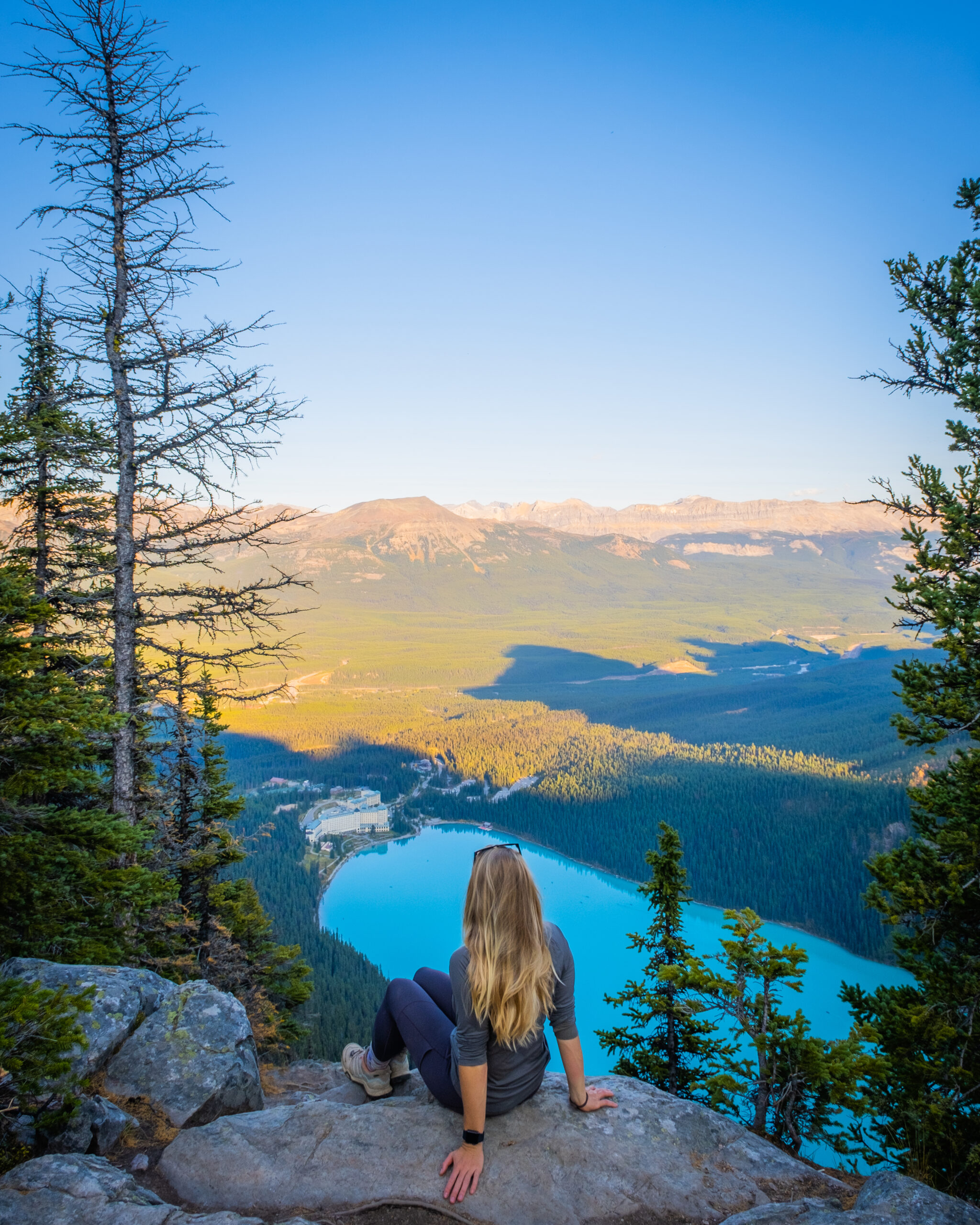 Overlooking Lake Louise from the Big Beehive