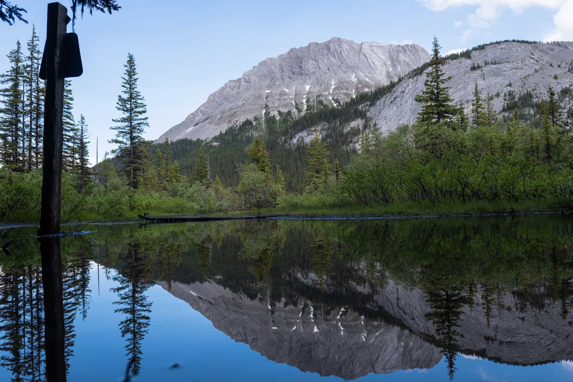 Burstall Pass Flooded Trail