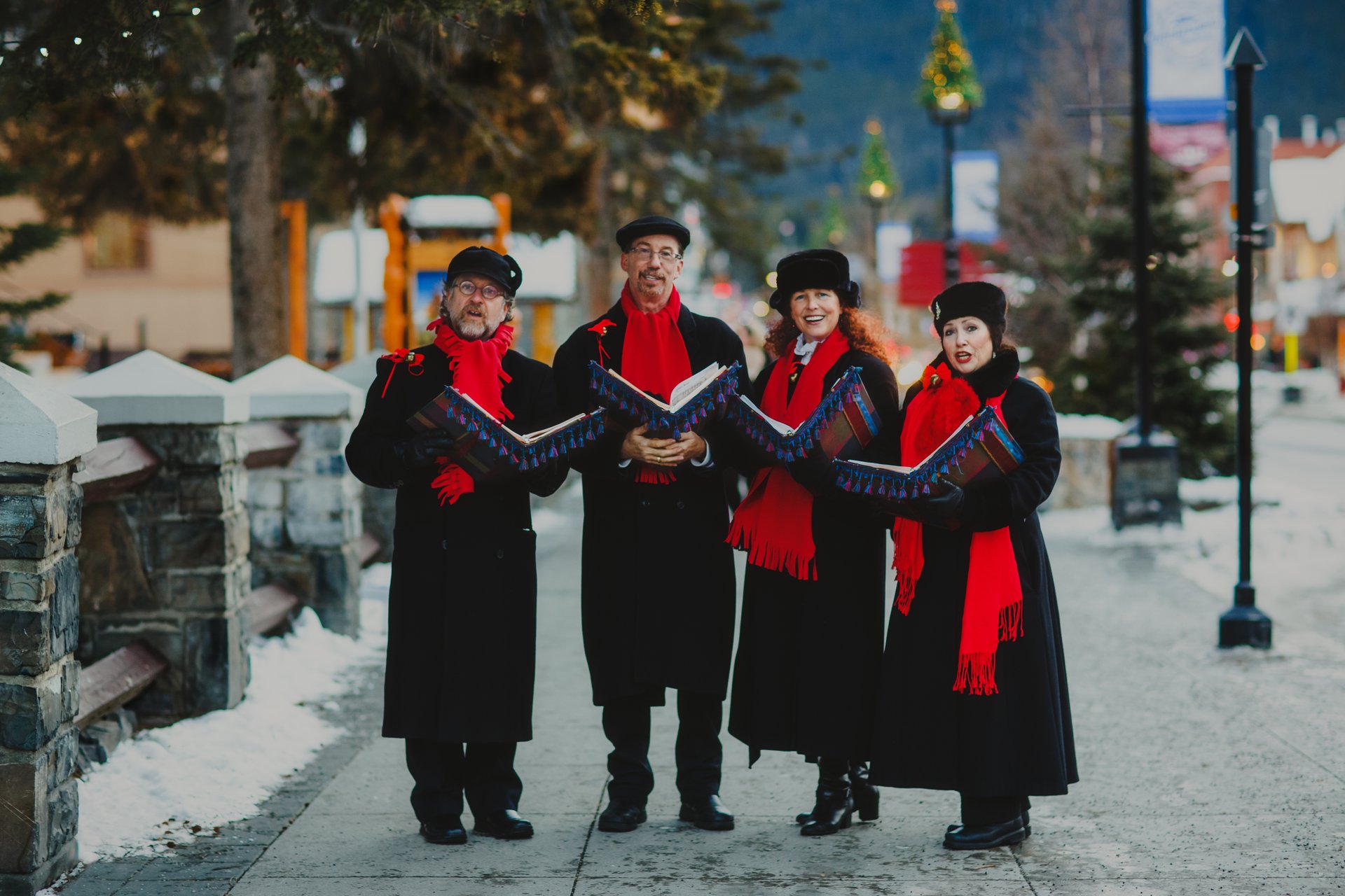 Carolers in Banff