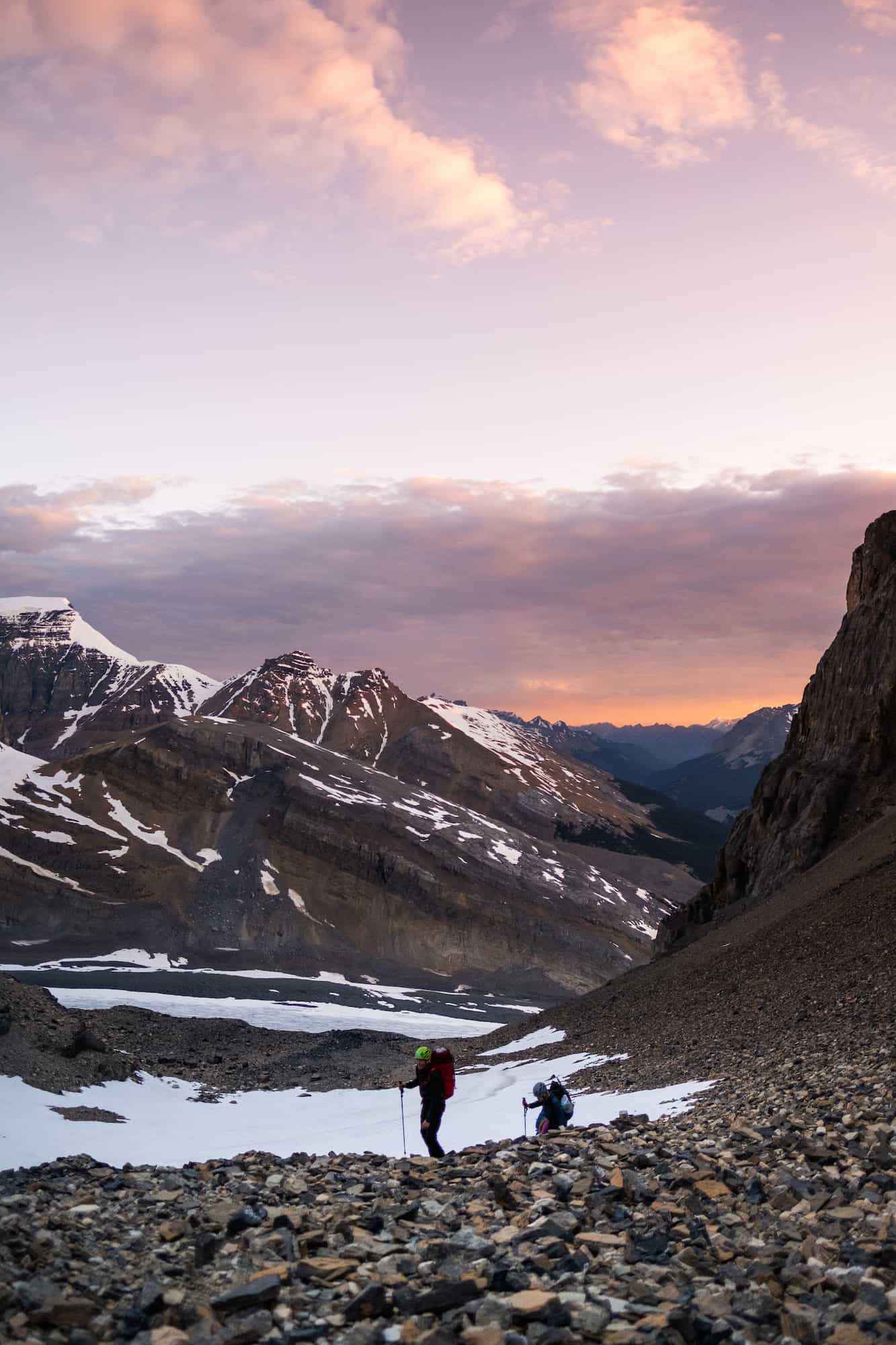 Mount Athabasca Approach Alpenglow