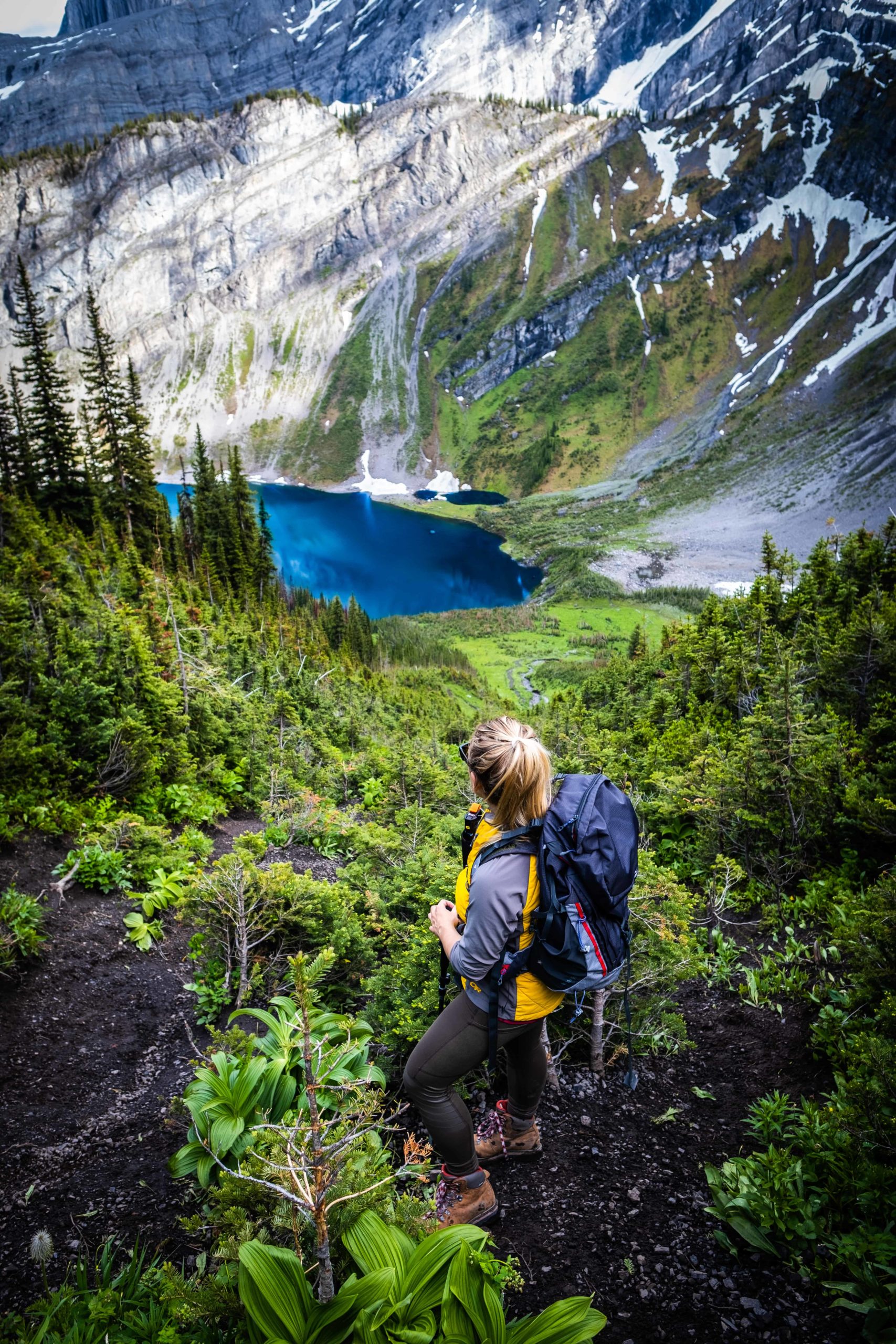 Sarrail Ridge View of Rawson Lake