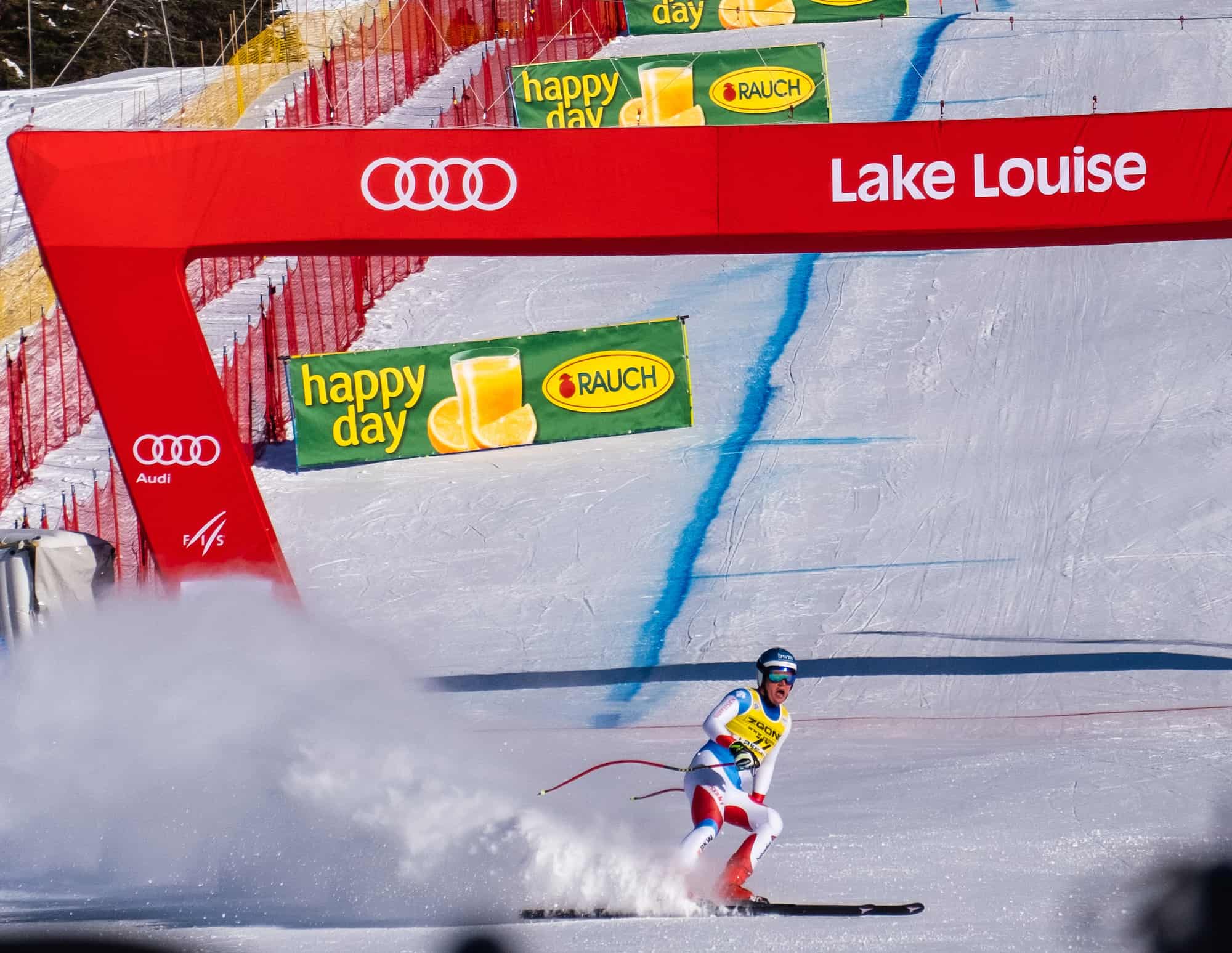 Lake Louise Ski World Cup Finish