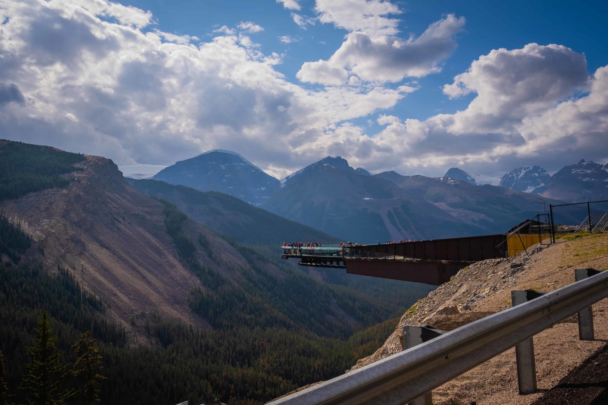 Columbia Icefield Skywalk from the road