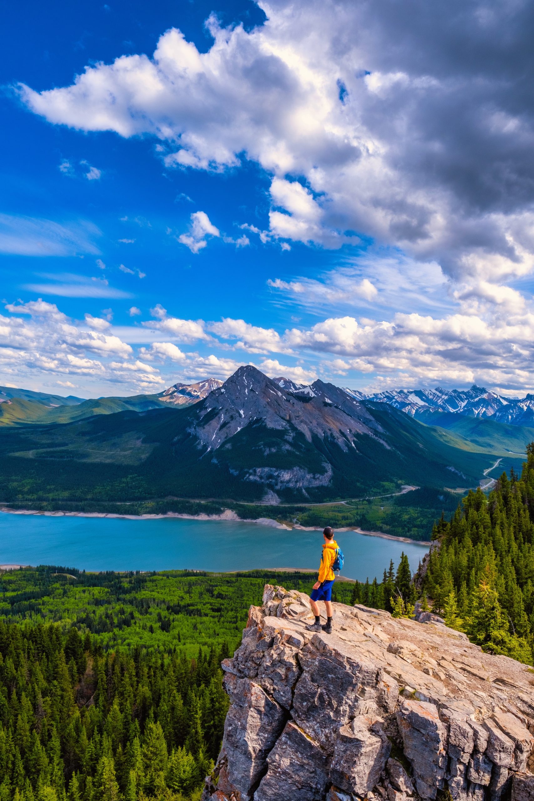 Overlooking Barrier Lake