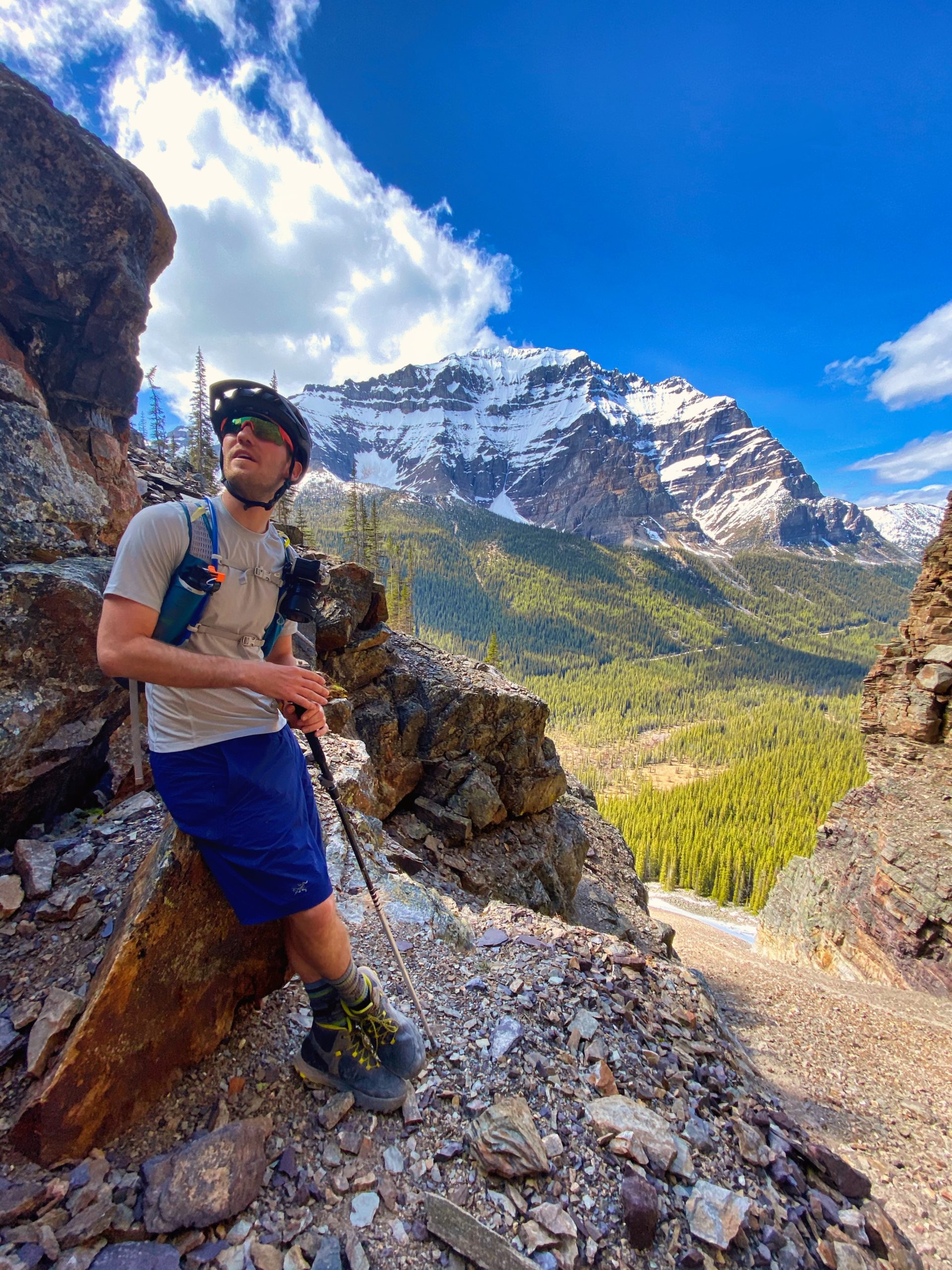 Almost to the top of Tower of Babel near Moraine Lake