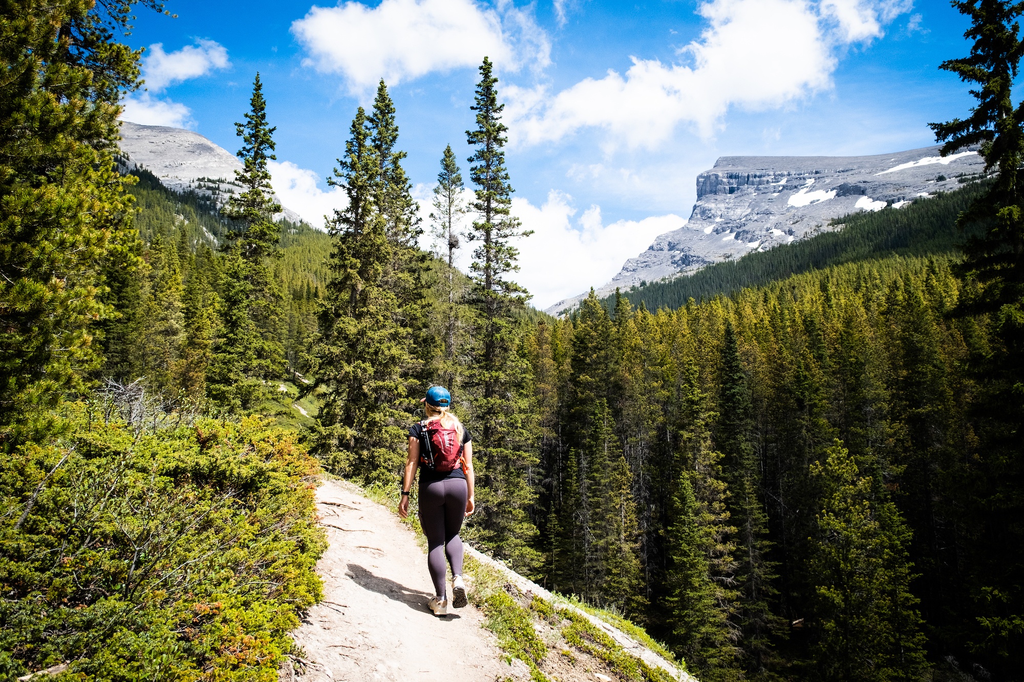 hiking in Banff