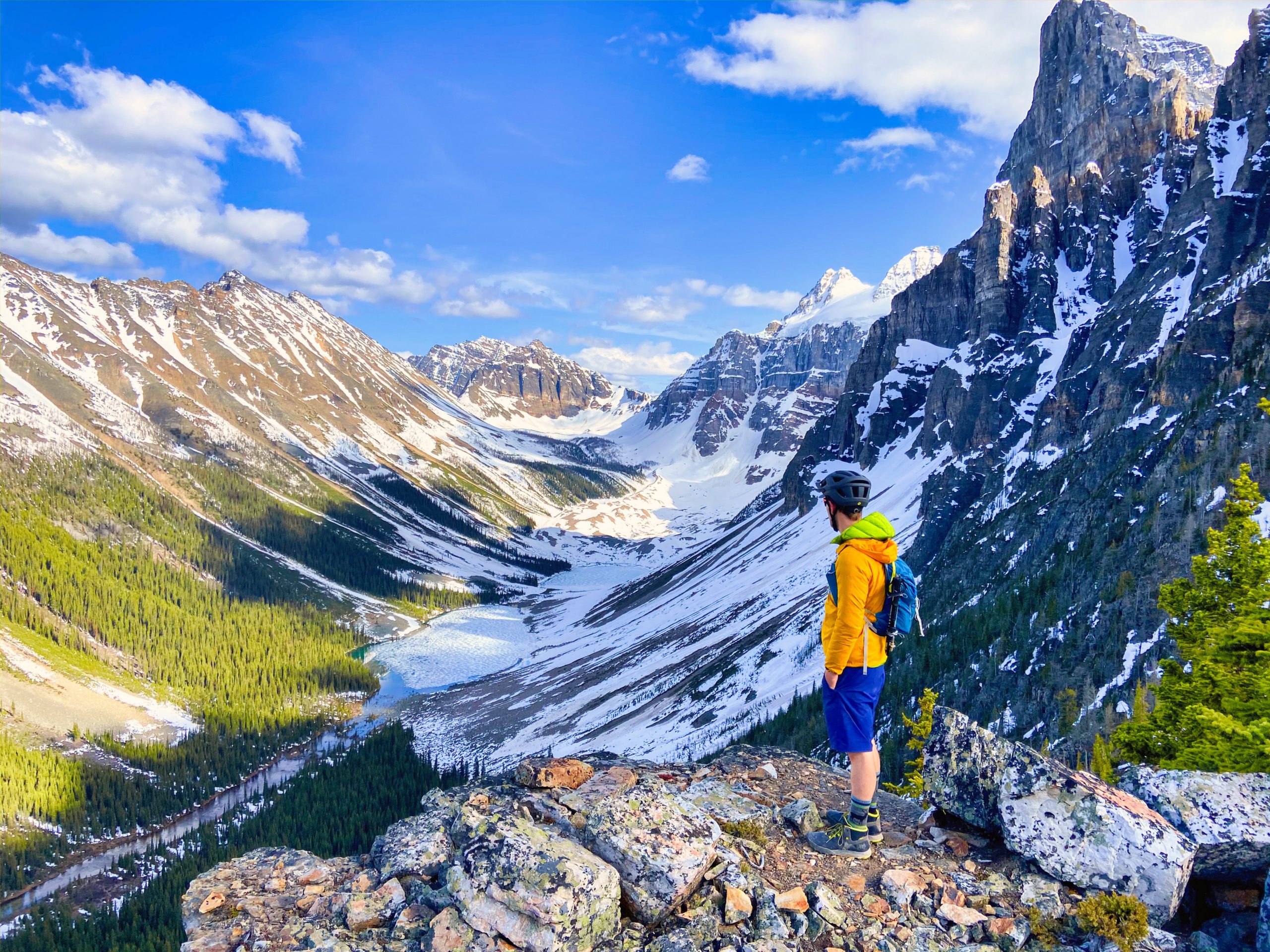 At the top of Tower of Babel looking back at Consolation Lakes