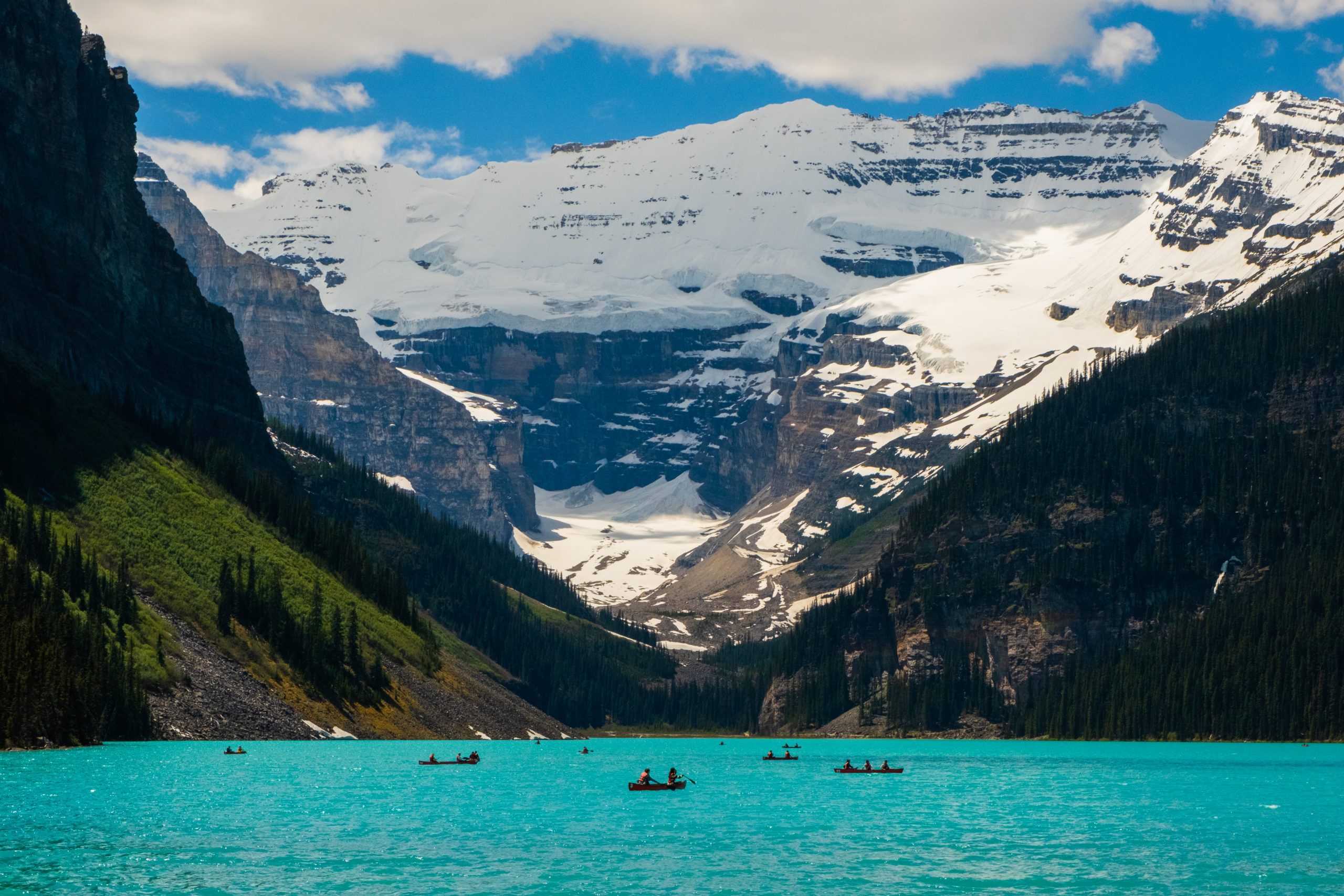 Canoeing on Lake Louise