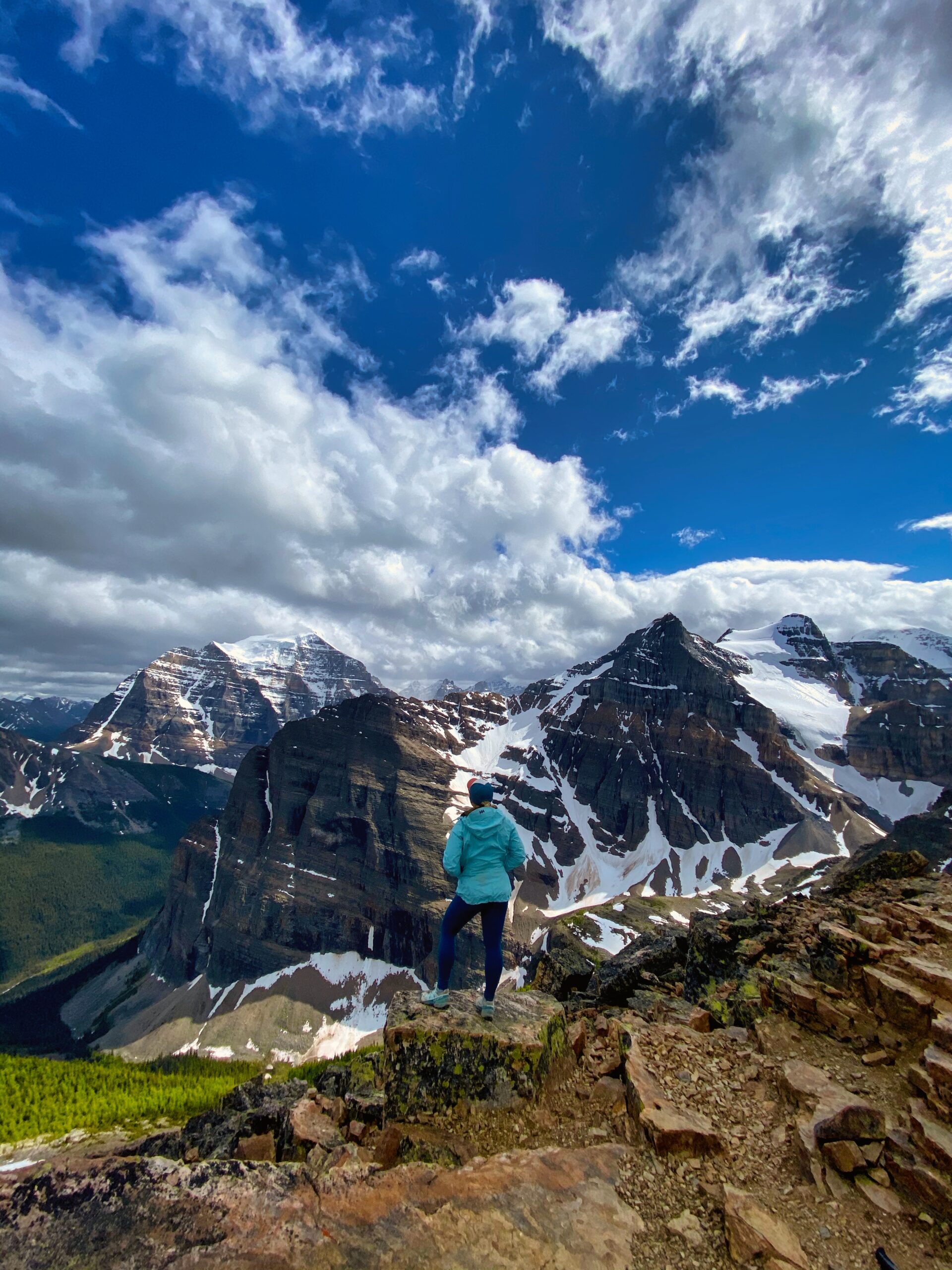 Natasha on the summit of Mount Fairview