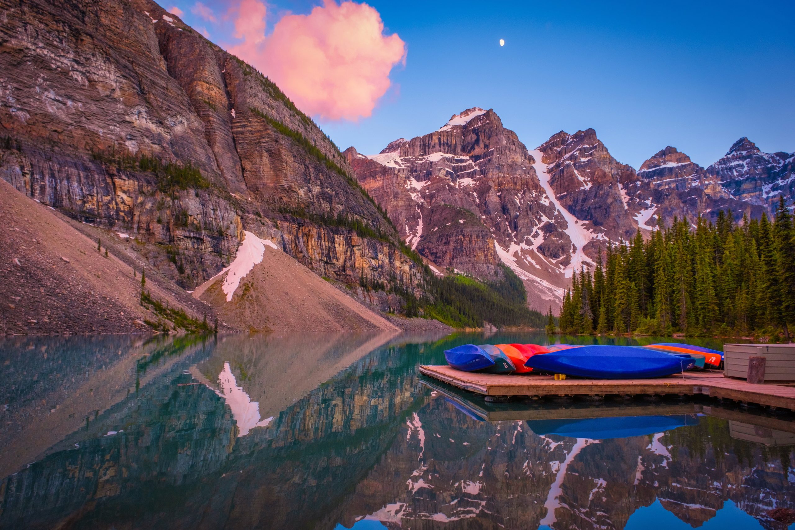 Moraine Lake in June