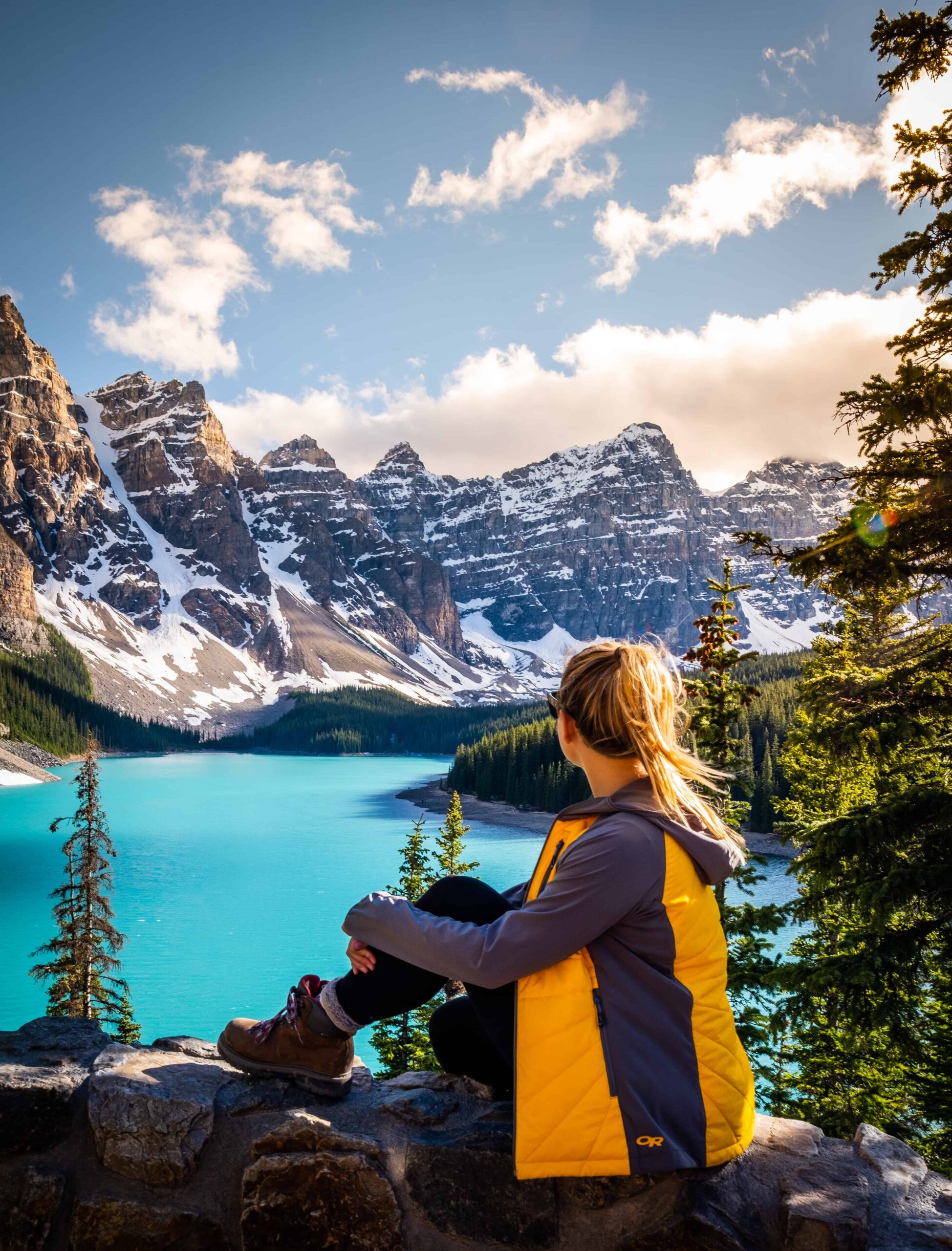 Moraine Lake around June 10th