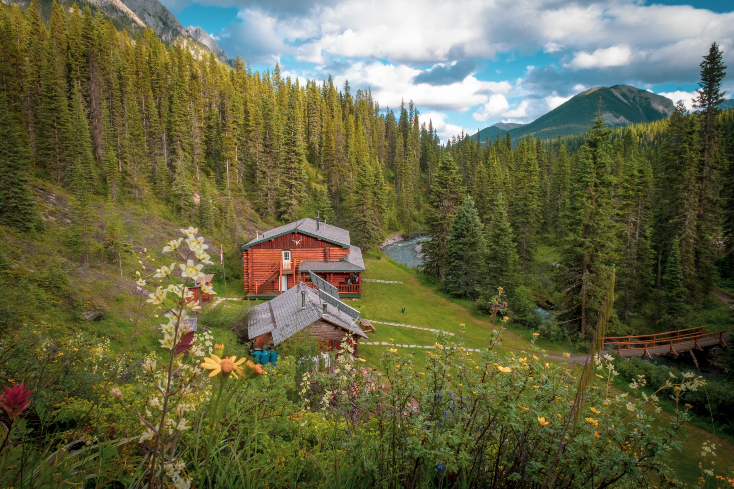 Beautiful Sundance Lodge, which we got to by horseback riding in