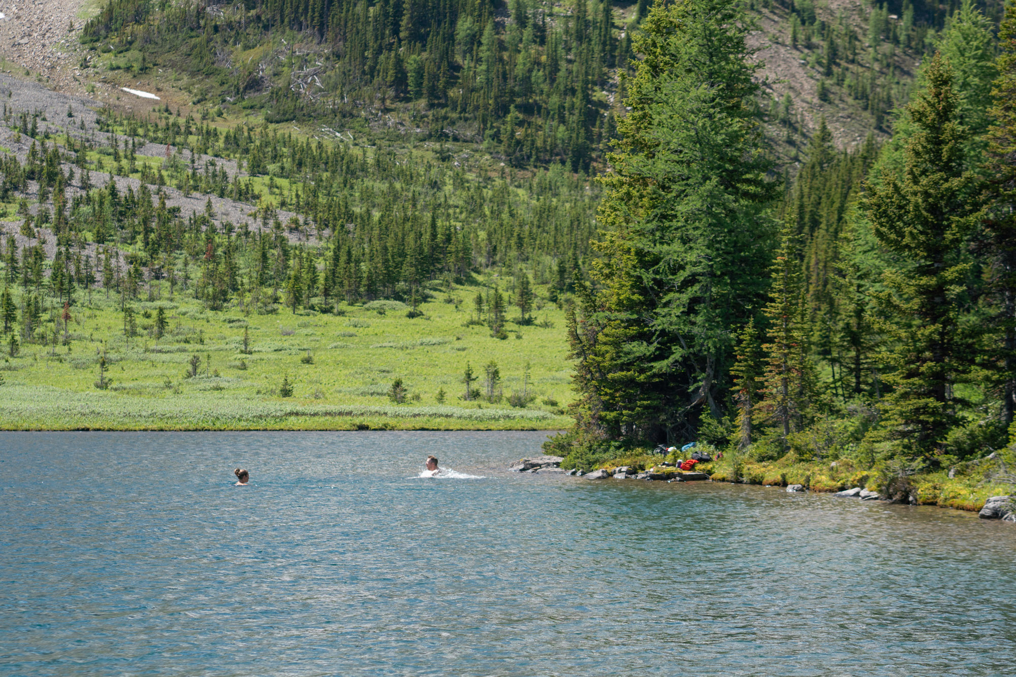 Cameron and Kim Jump Into Lake 