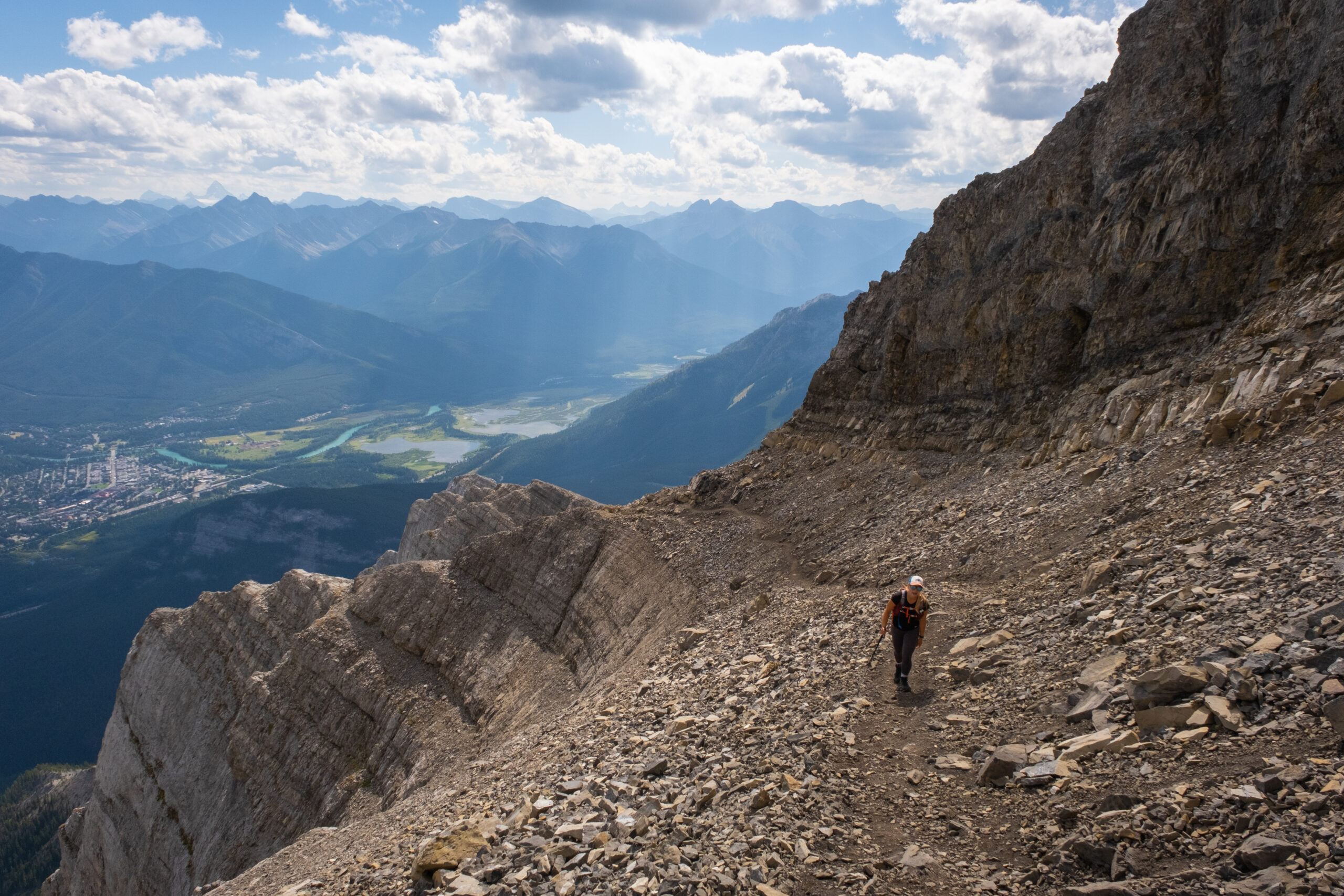 climbing up the Cascade Mountain