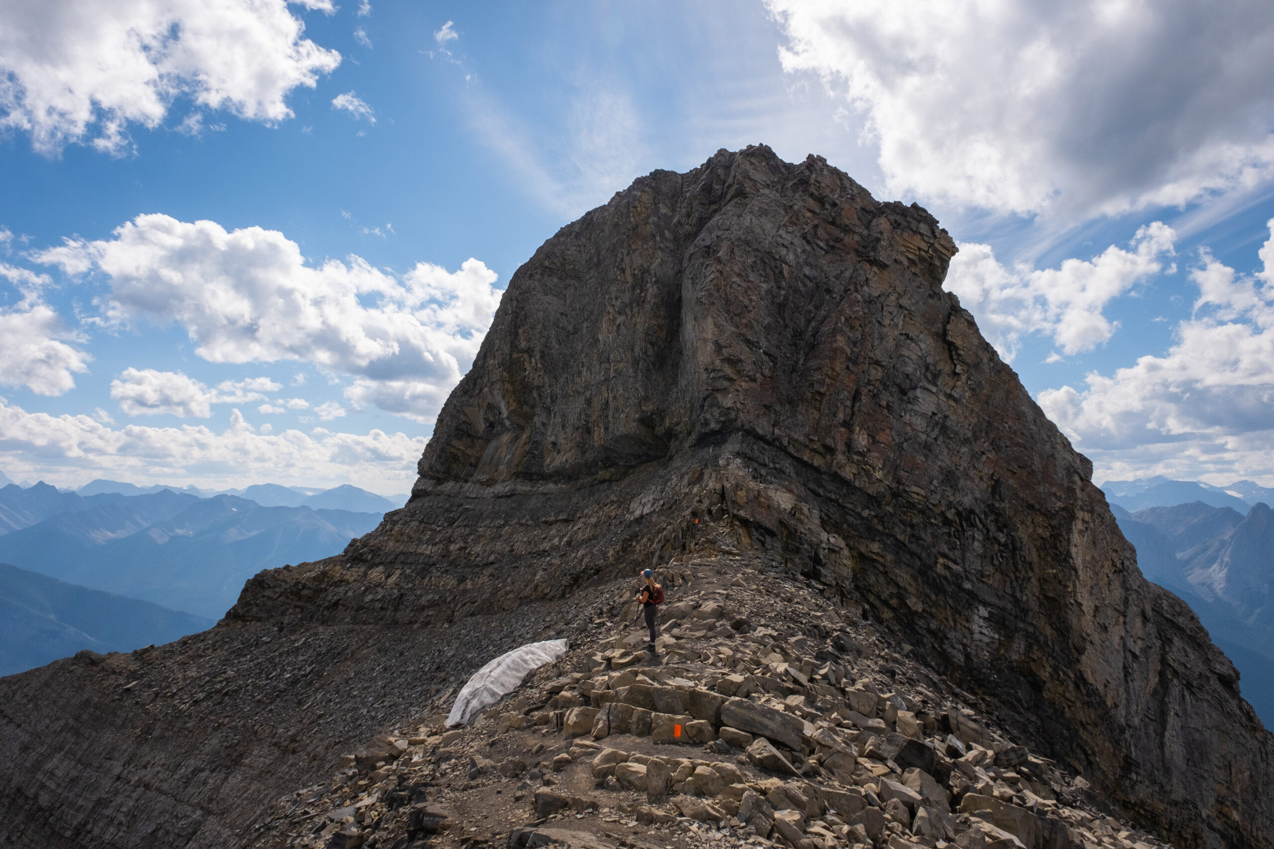 Just past the false summit of Cascade Mountain