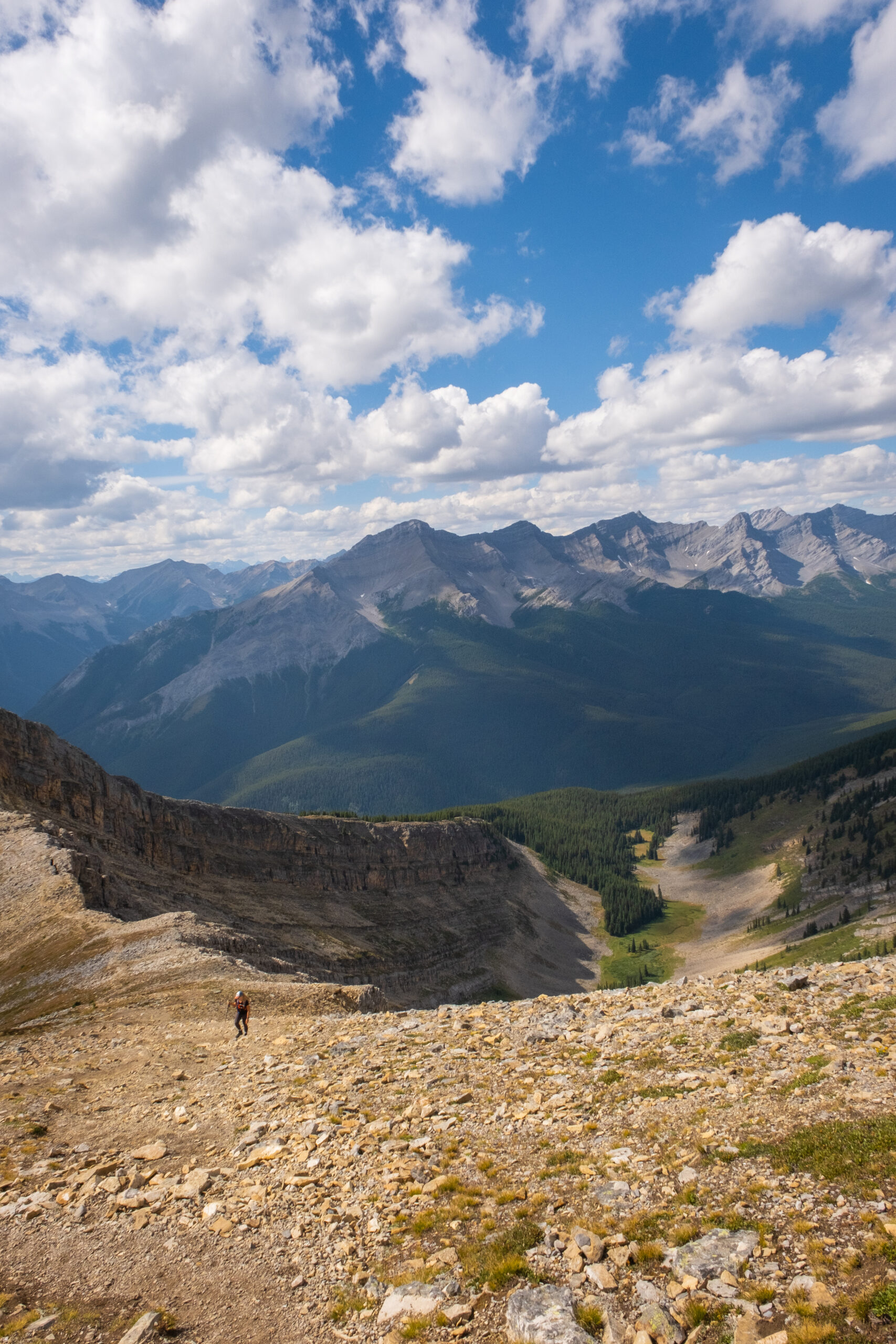 Just past the false summit on Cascade Mountain