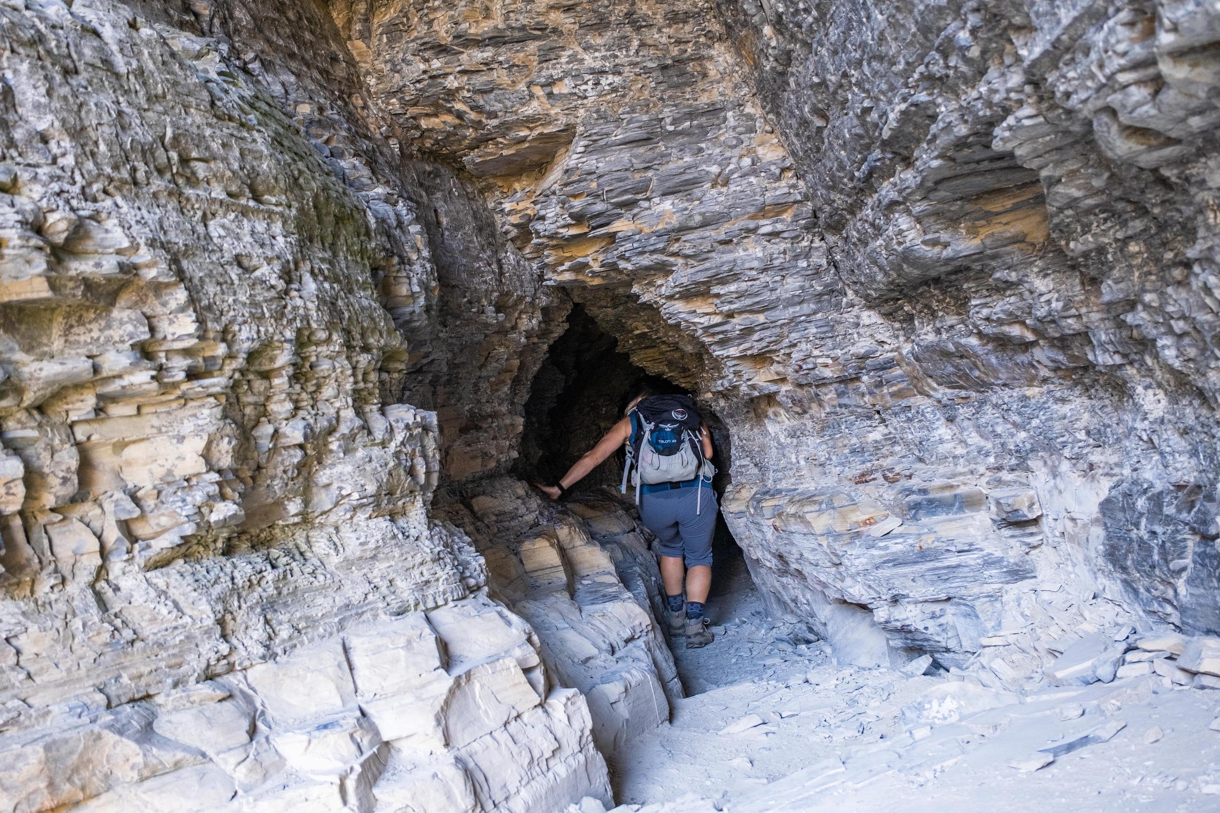 Crypt Lake Trail Cave