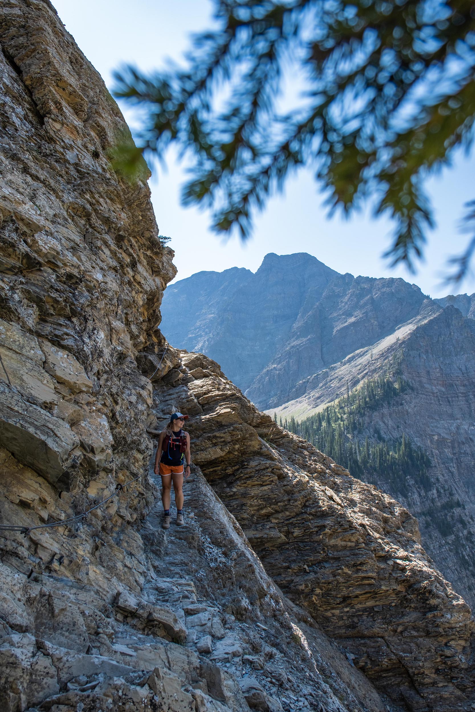 Natasha On The Chains Of The Crypt Lake Trail