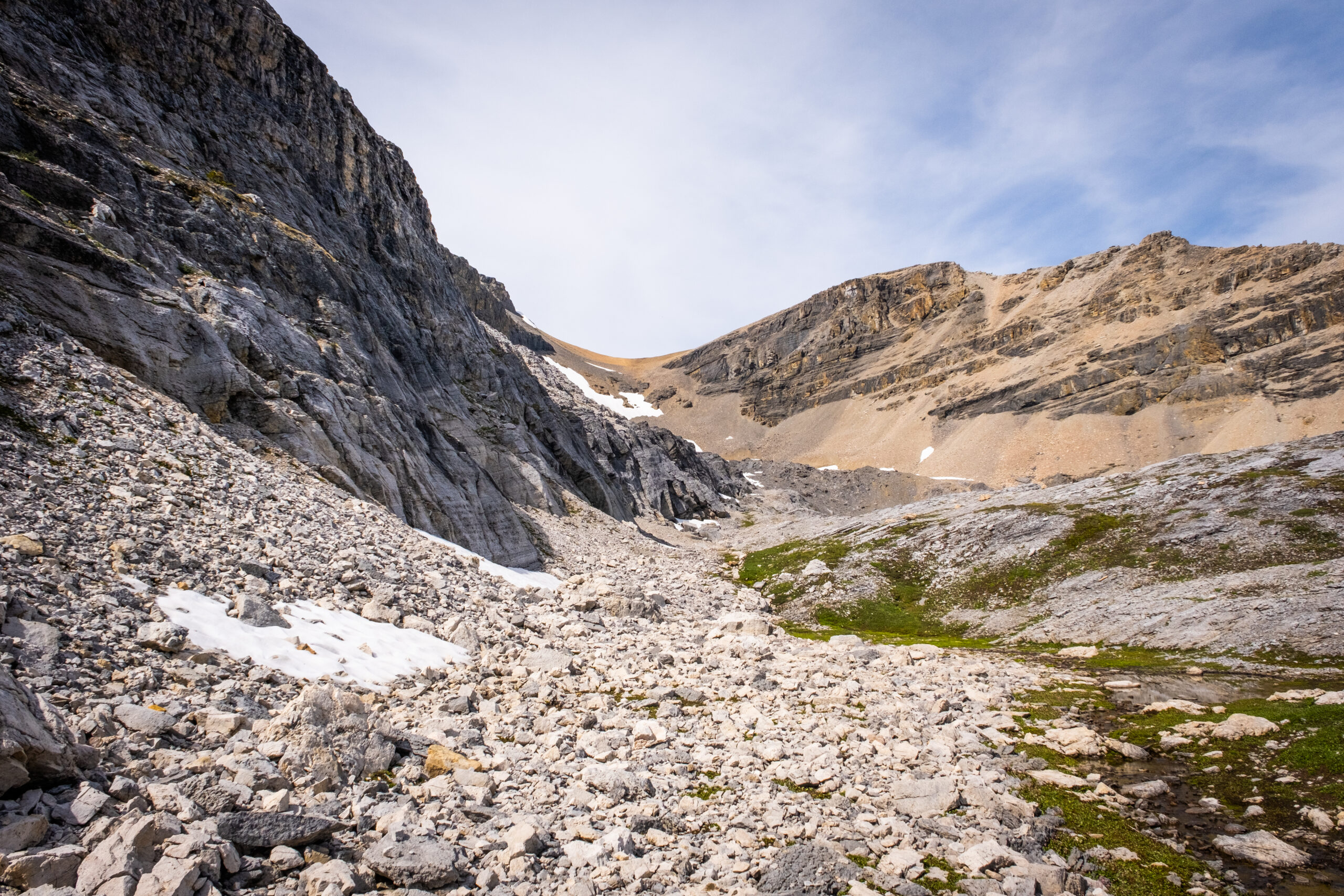 First views of the col