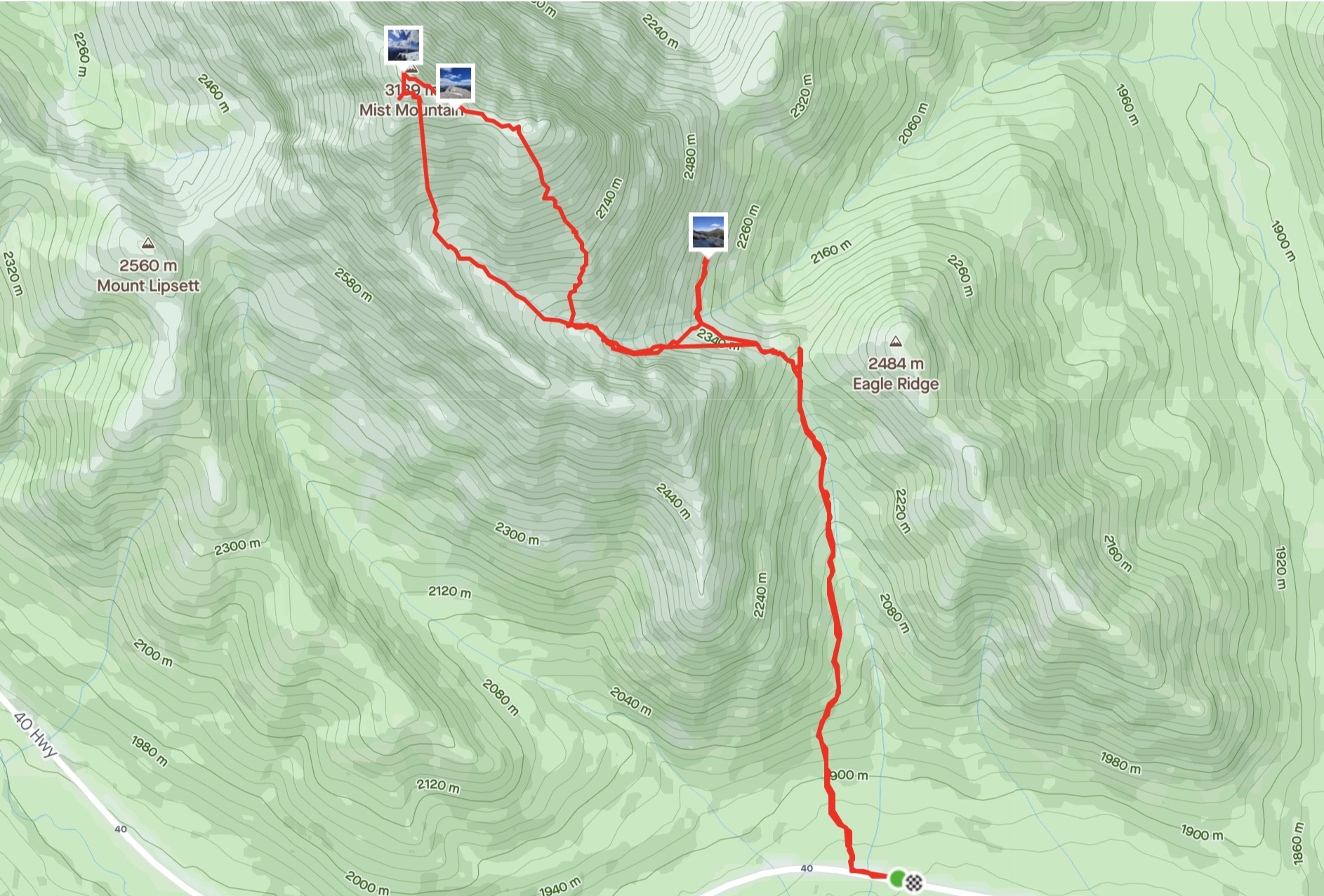 Mist Mounain Route