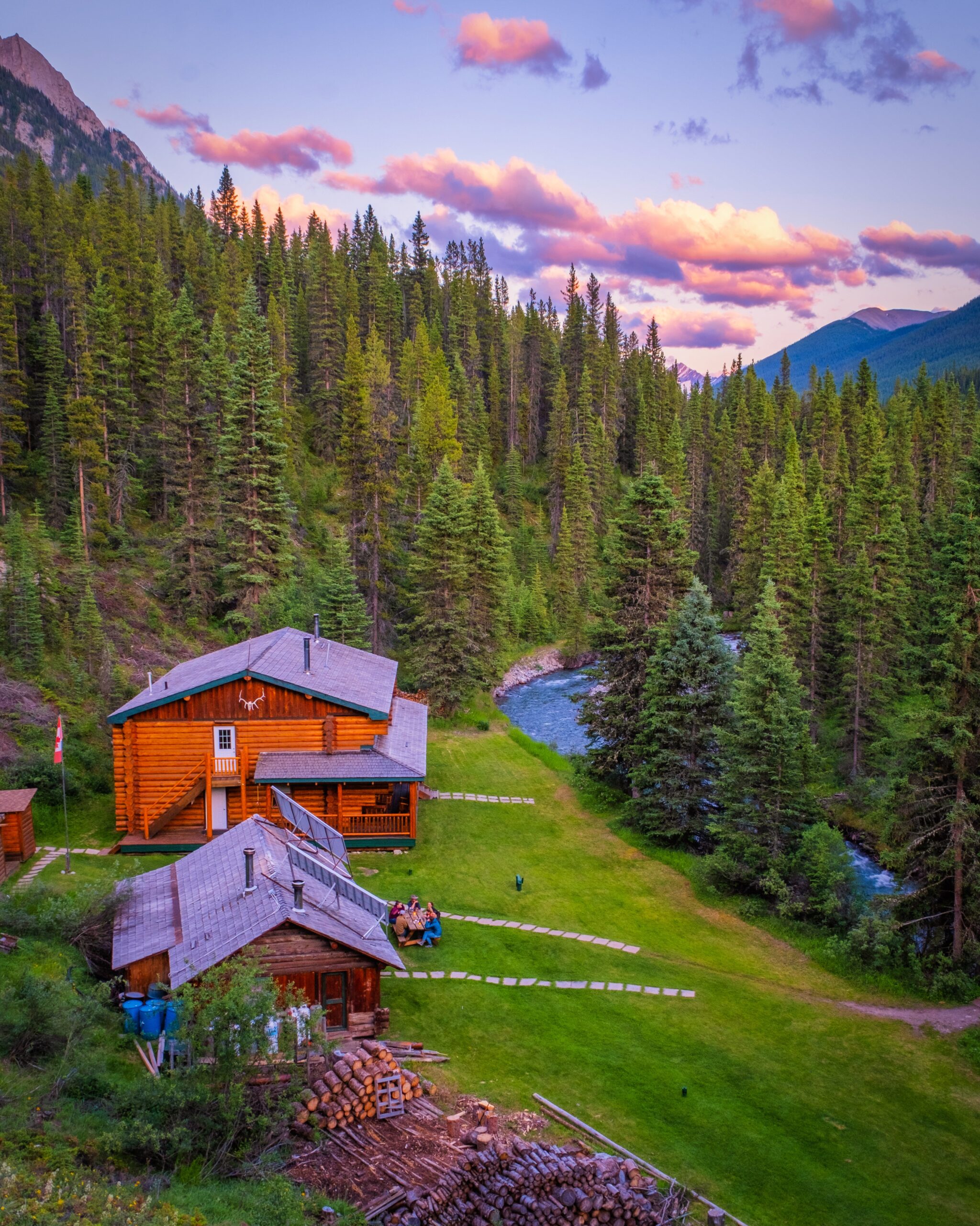 The Sundance Cabin At Sunset