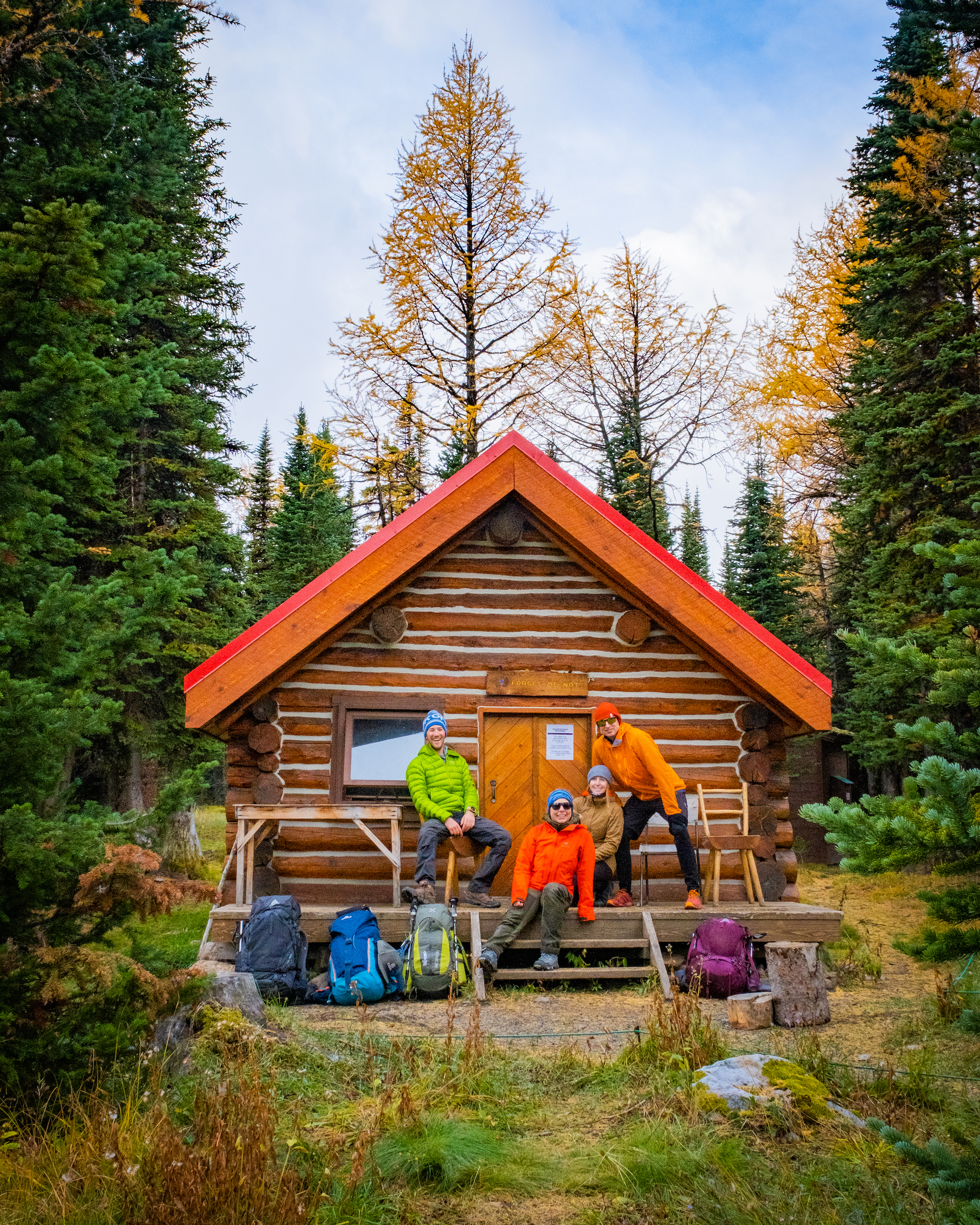 Camping near Mount Assiniboine