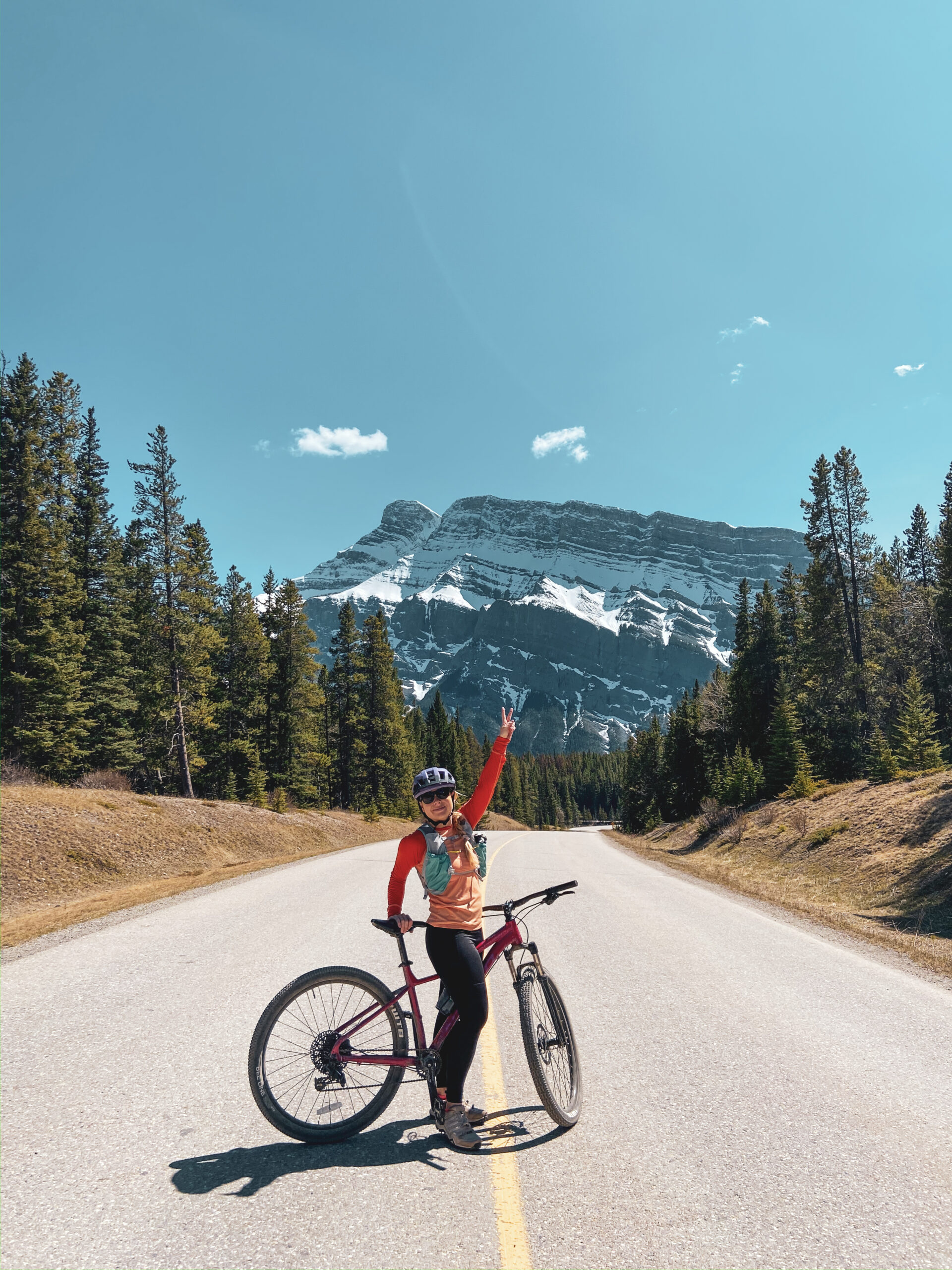 Biking in Banff in May