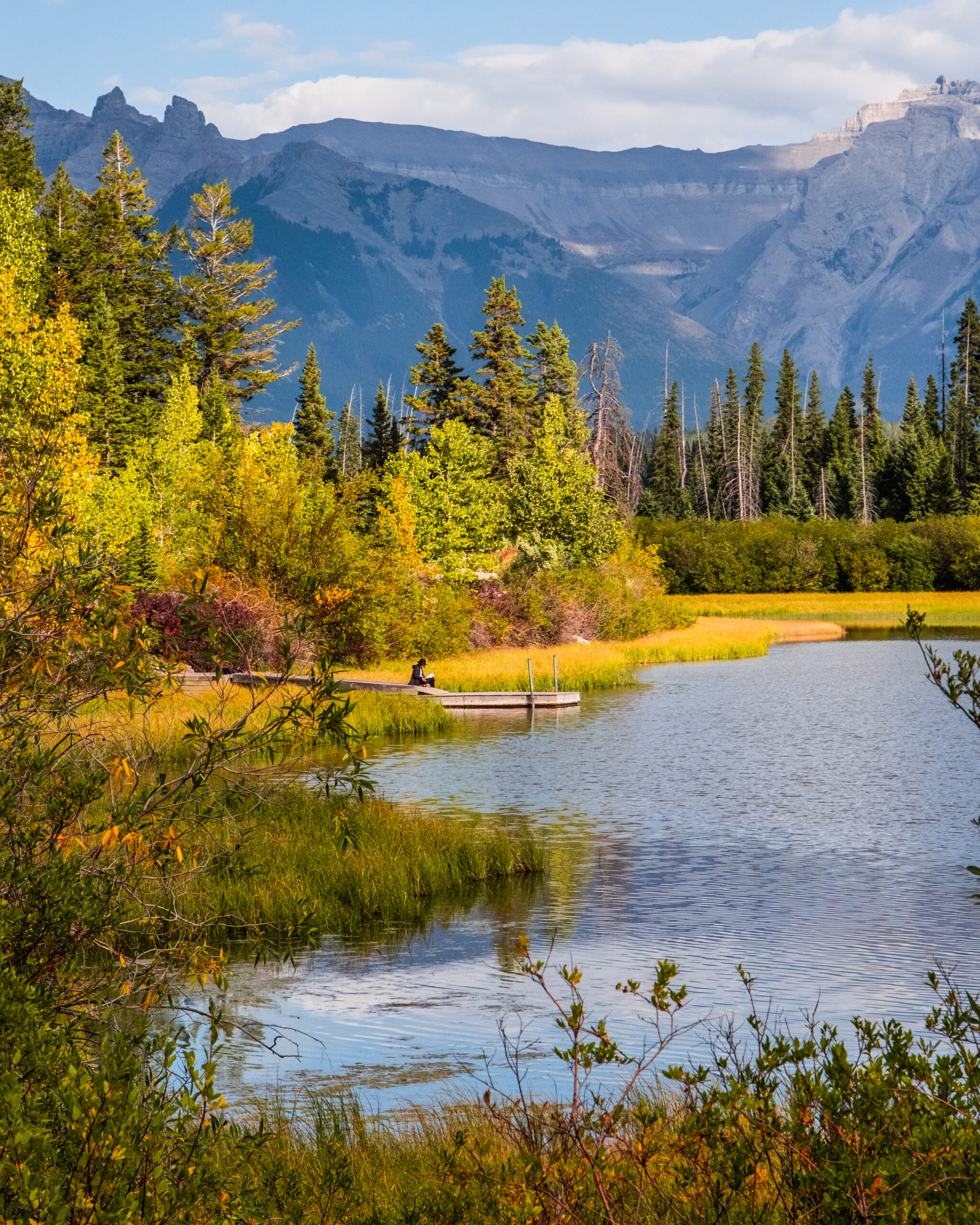 lake vermillion banff mountains