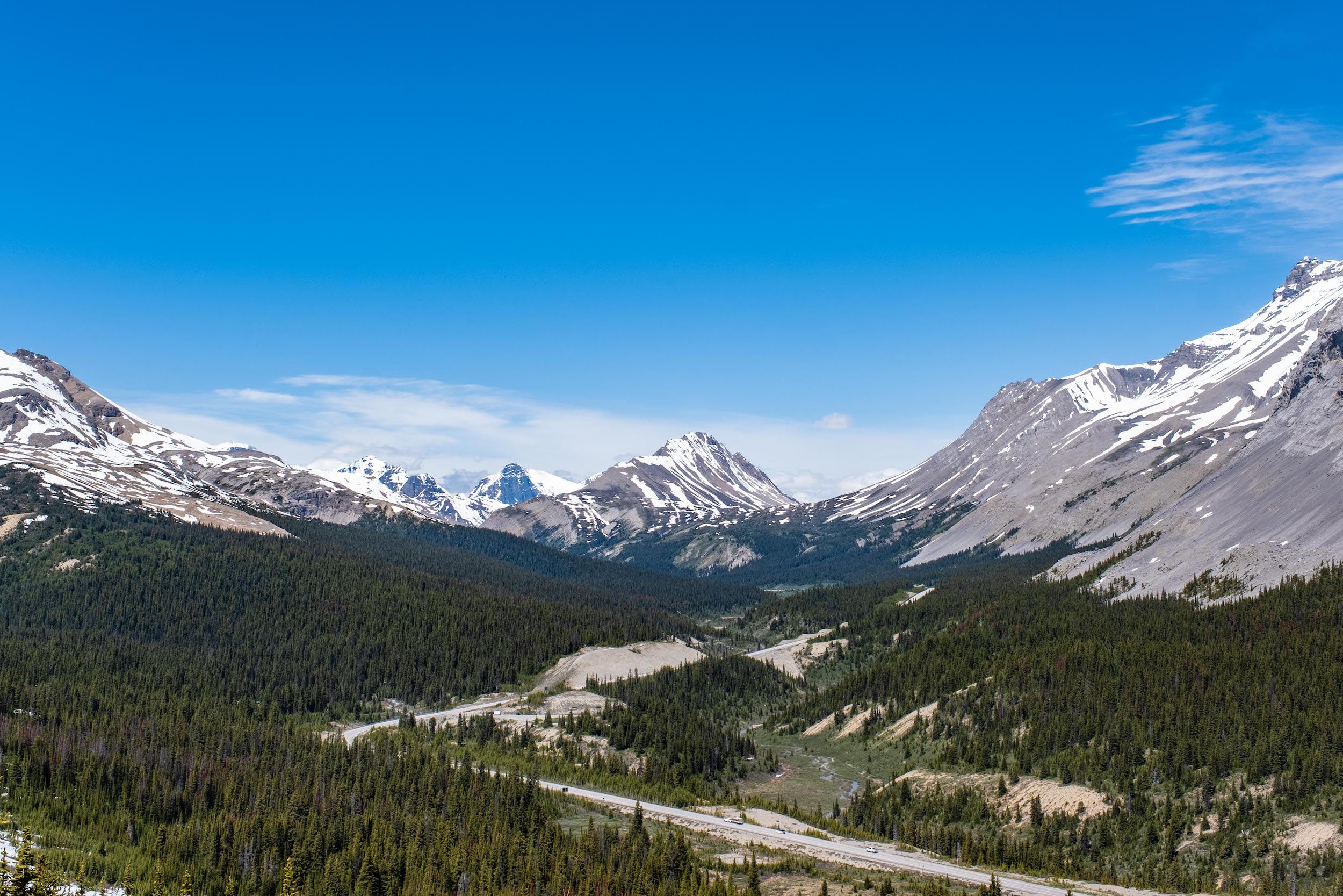 Icefields Parkway From Parker Ridge