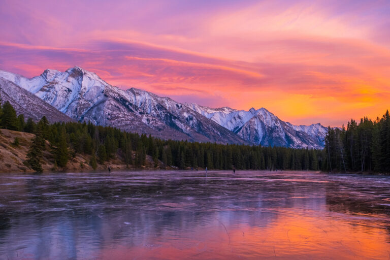 Johnson Lake Banff in November