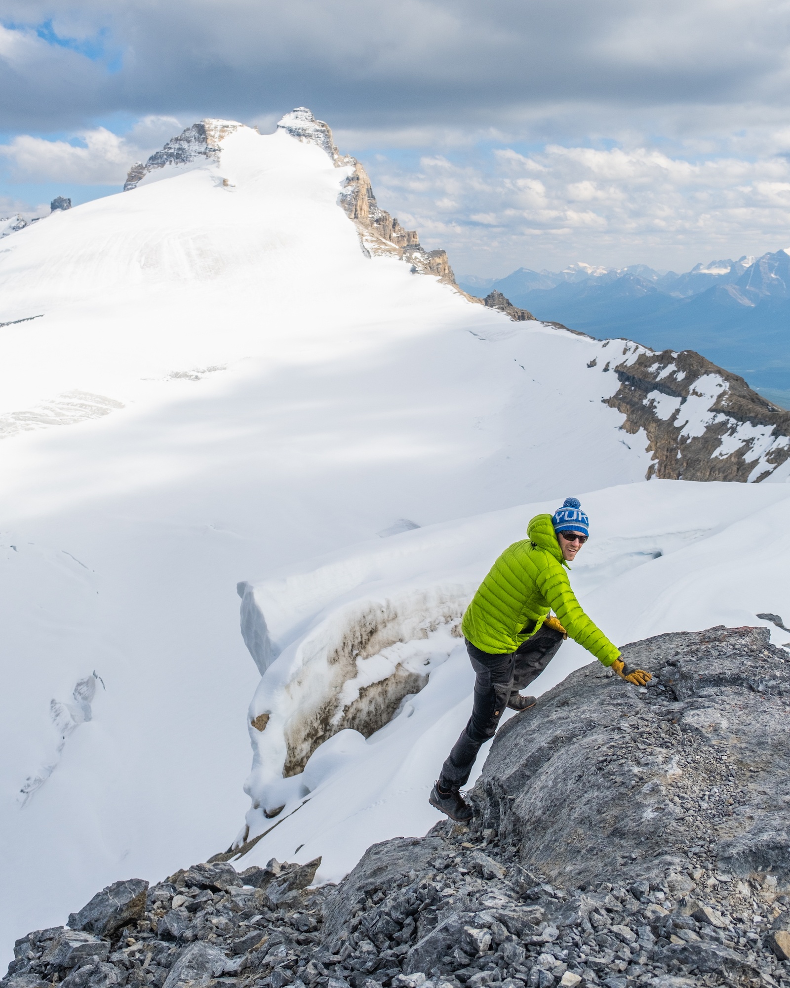 Cameron On The Summit Of Mount Little Hector